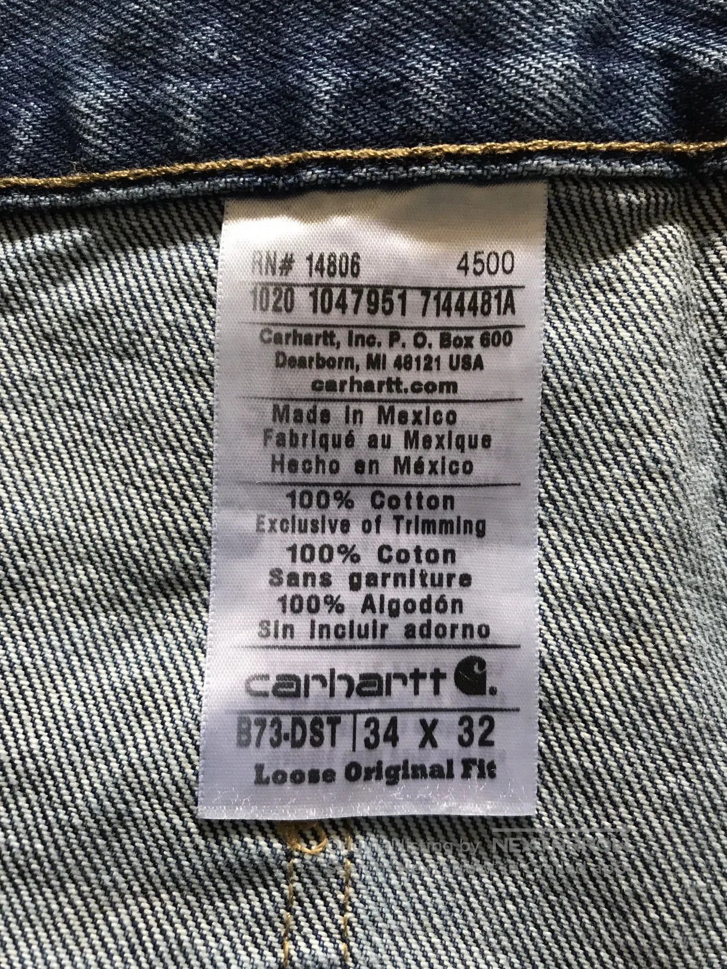 Carhartt Carhartt B73 Double Knee Washed Jeans. Size US 34 / EU 50 - 9 Thumbnail