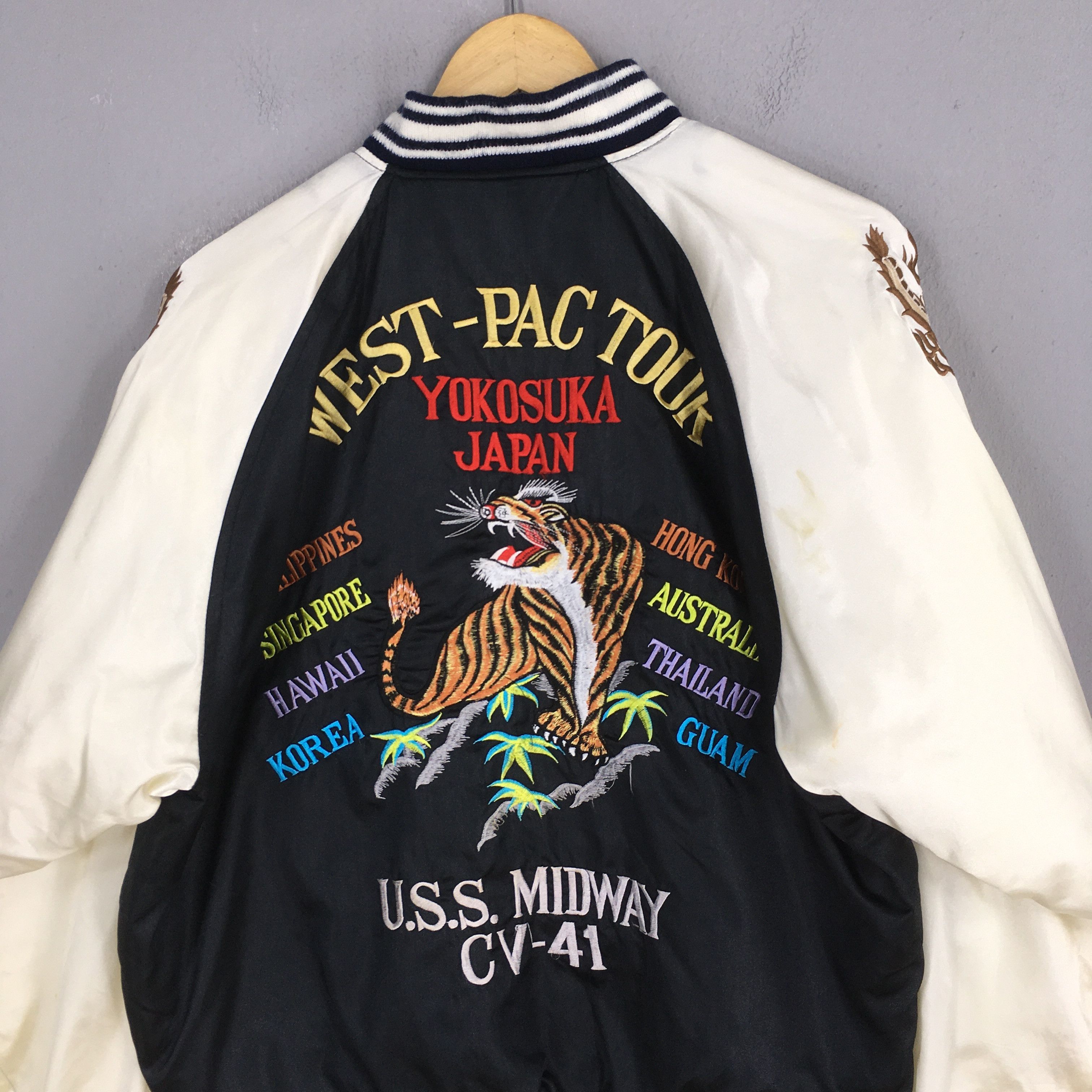 Japanese Brand Vintage 1990s Sukajan Japan Phoenix Eagle Jacket Large Size US L / EU 52-54 / 3 - 9 Thumbnail