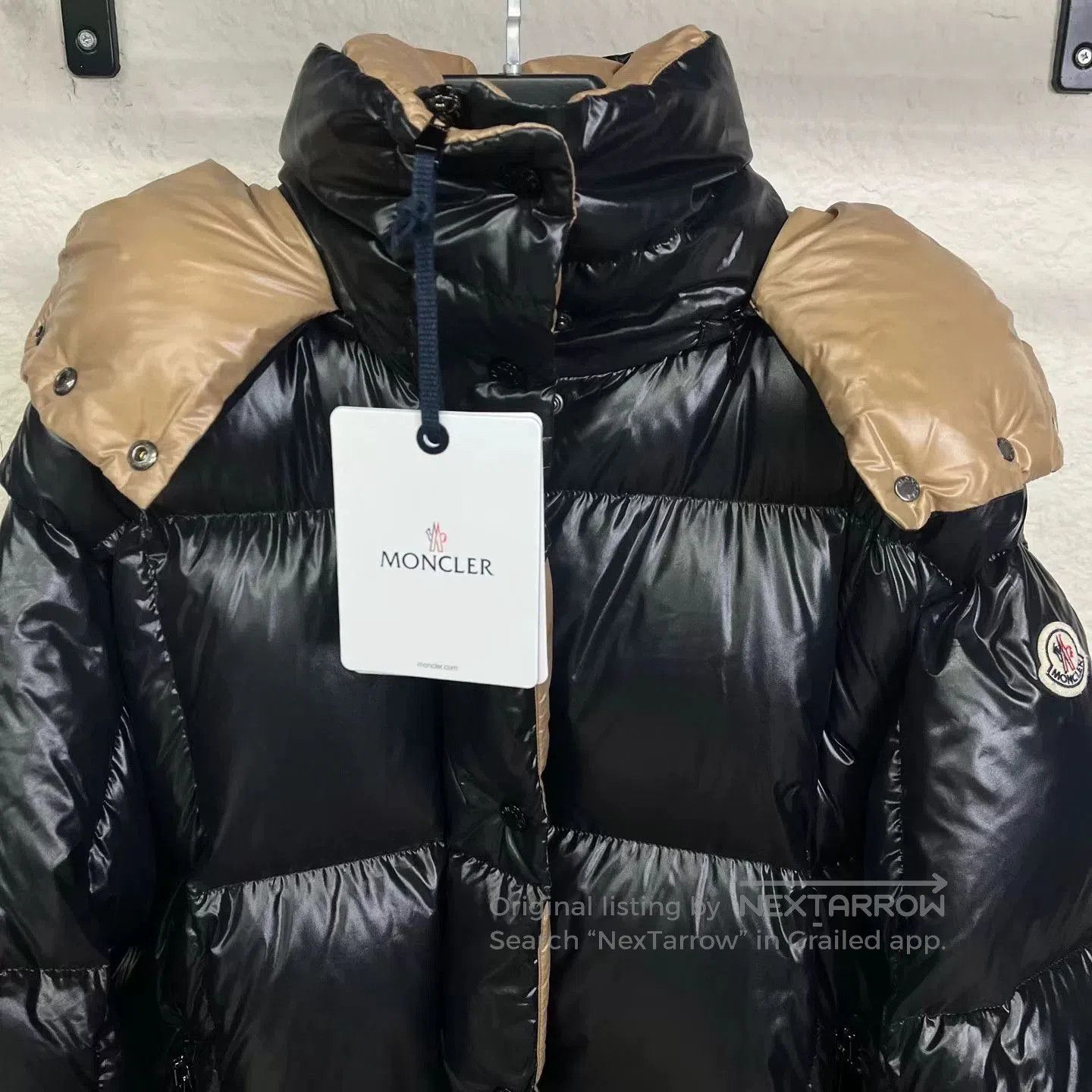 Moncler Moncler Parana Black Gold Down Jacket. Size US L / EU 52-54 / 3 - 3 Thumbnail