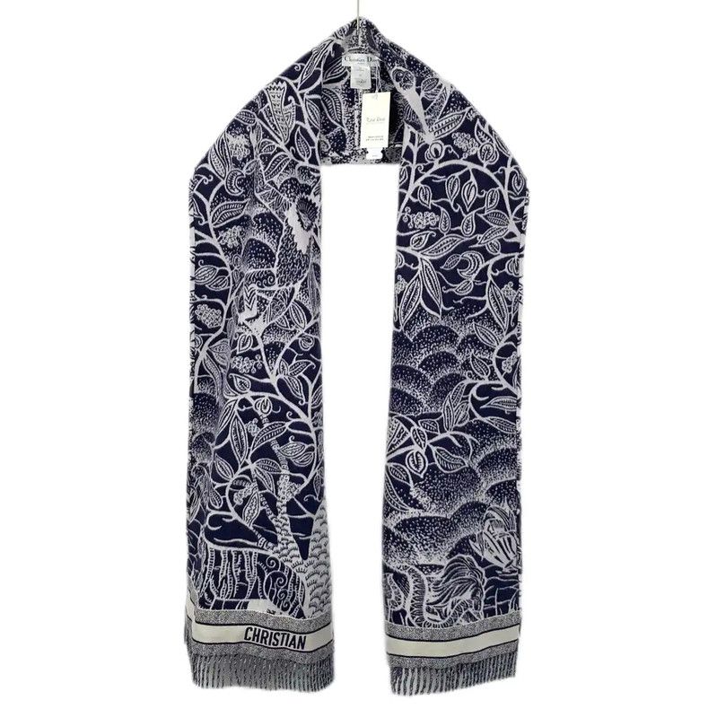 Dior Women's Dark Blue Wool Cardigan 0089