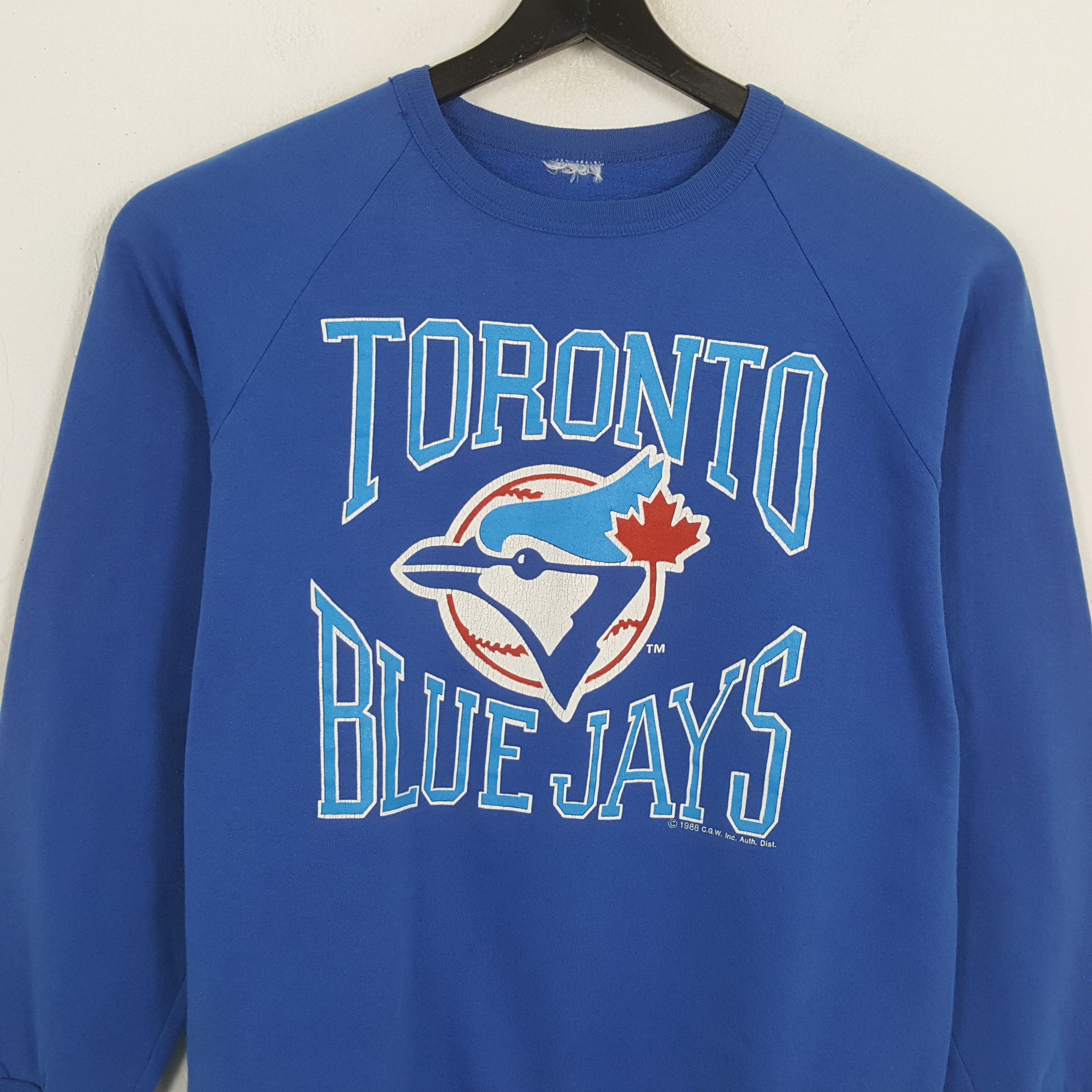 MLB × Vintage TORONTO BLUE JAYS MLB Baseball Team Vintage Sweatshirt Size US M / EU 48-50 / 2 - 2 Thumbnail