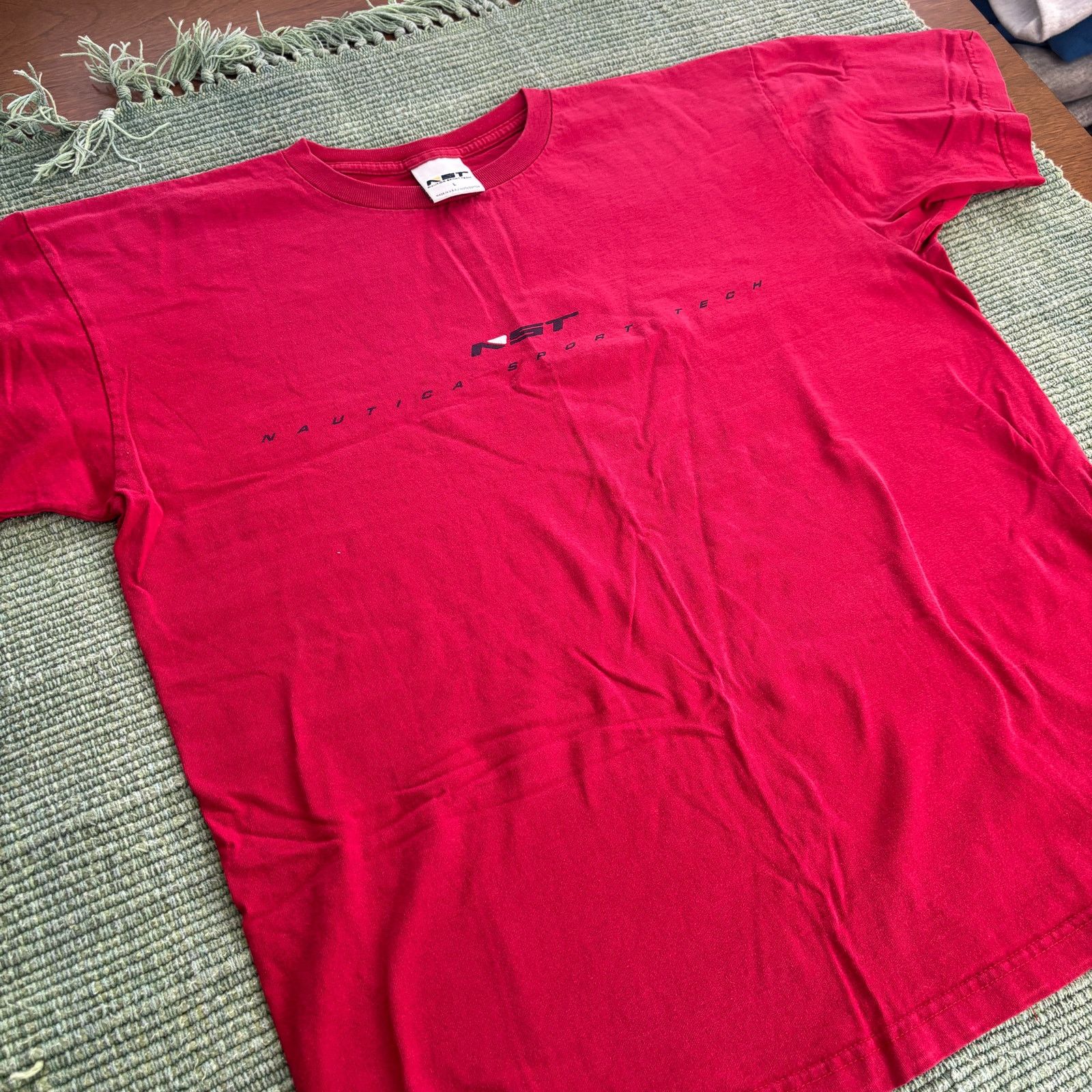 Nautica × Vintage Vintage red cotton Nautica Sport Tech tee shirt L to XL Size US L / EU 52-54 / 3 - 6 Thumbnail