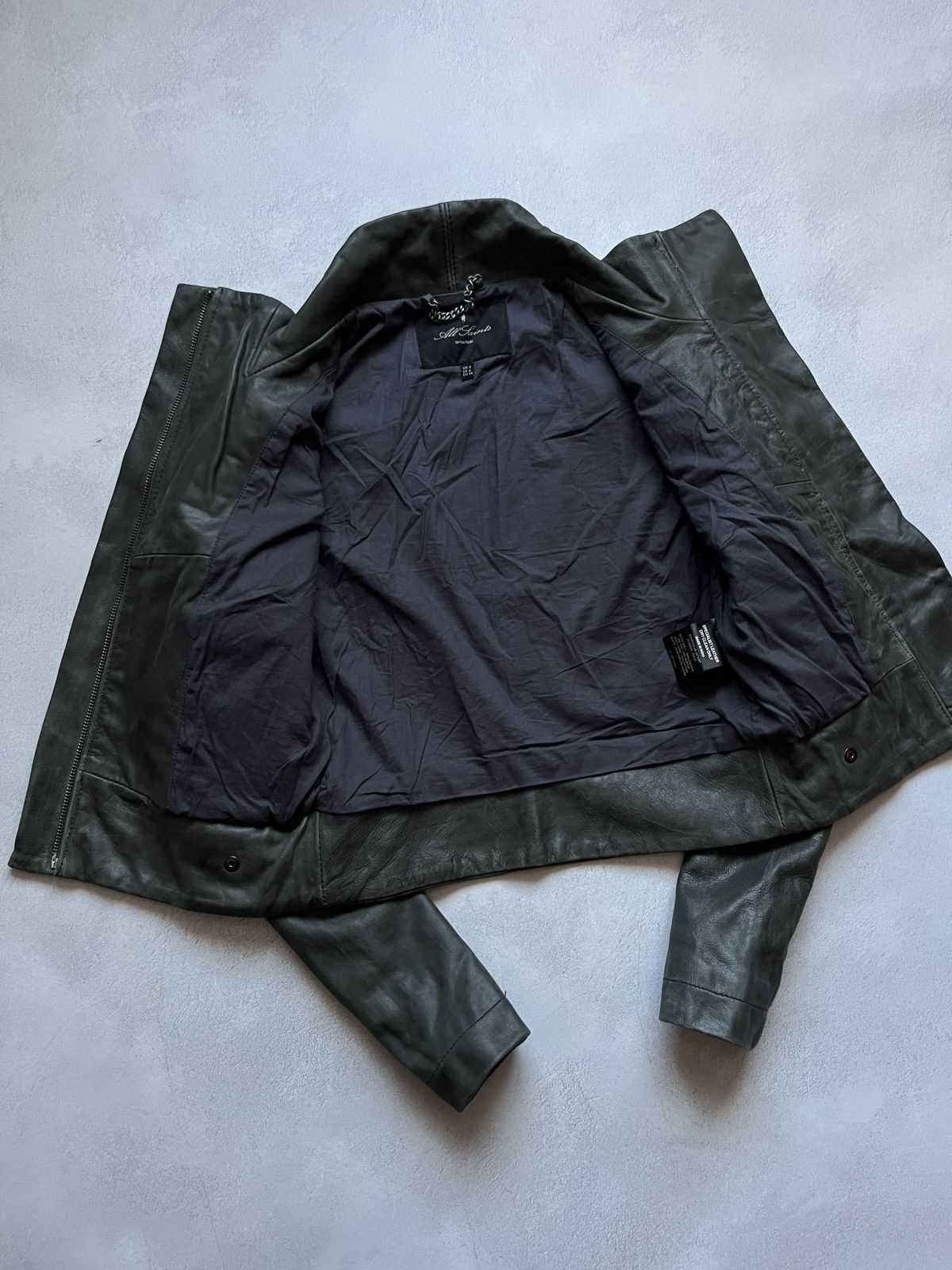 Allsaints All Saints Leather Jacket Women US 4 Size US XS / EU 42 / 0 - 6 Thumbnail