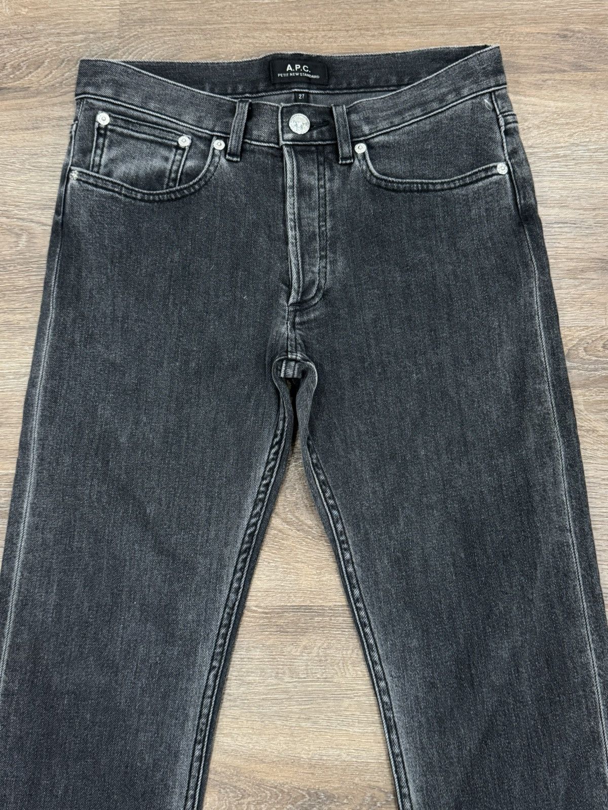 A.P.C. A.P.C. Petit New Standard - Washed Grey Denim - Size 27 Size US 27 - 3 Thumbnail
