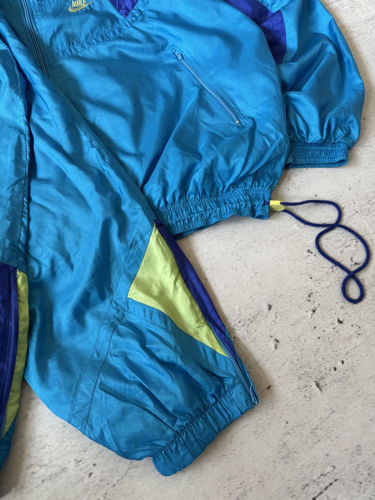 Nike × Vintage NIKE VINTAGE BASIC LOGO OVERSIZE NYLON TRACK SUIT BAGGY FIT Size US XL / EU 56 / 4 - 4 Thumbnail