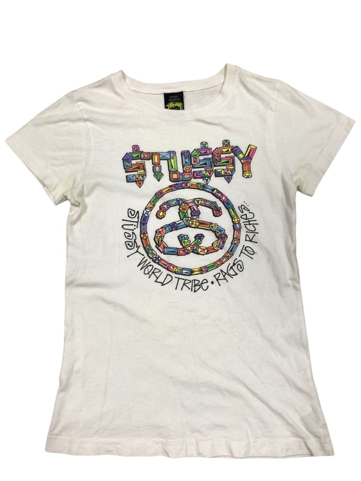 Stussy Vintage Stussy Shadowman Women's Black T-shirt Tee