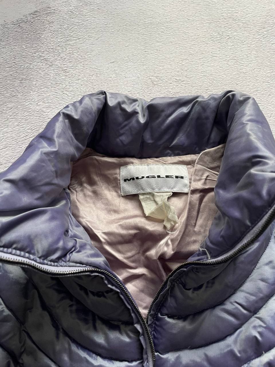 Thierry Mugler Vintage Rare Thierry Mugler Women Down Jacket Metallic 90-00 Size S / US 4 / IT 40 - 8 Thumbnail