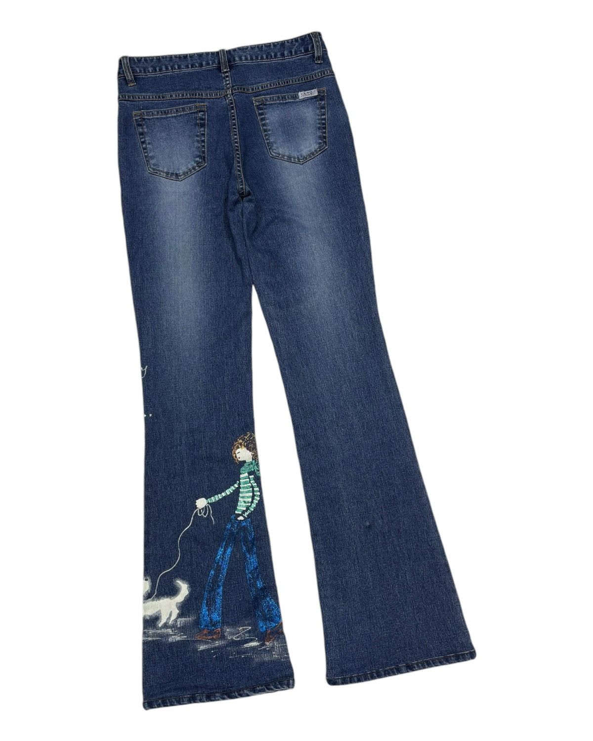 Yohji Yamamoto Vintage Flared Bootcut Jeans Yohji Yamamoto Style Size 27" / US 4 / IT 40 - 4 Thumbnail