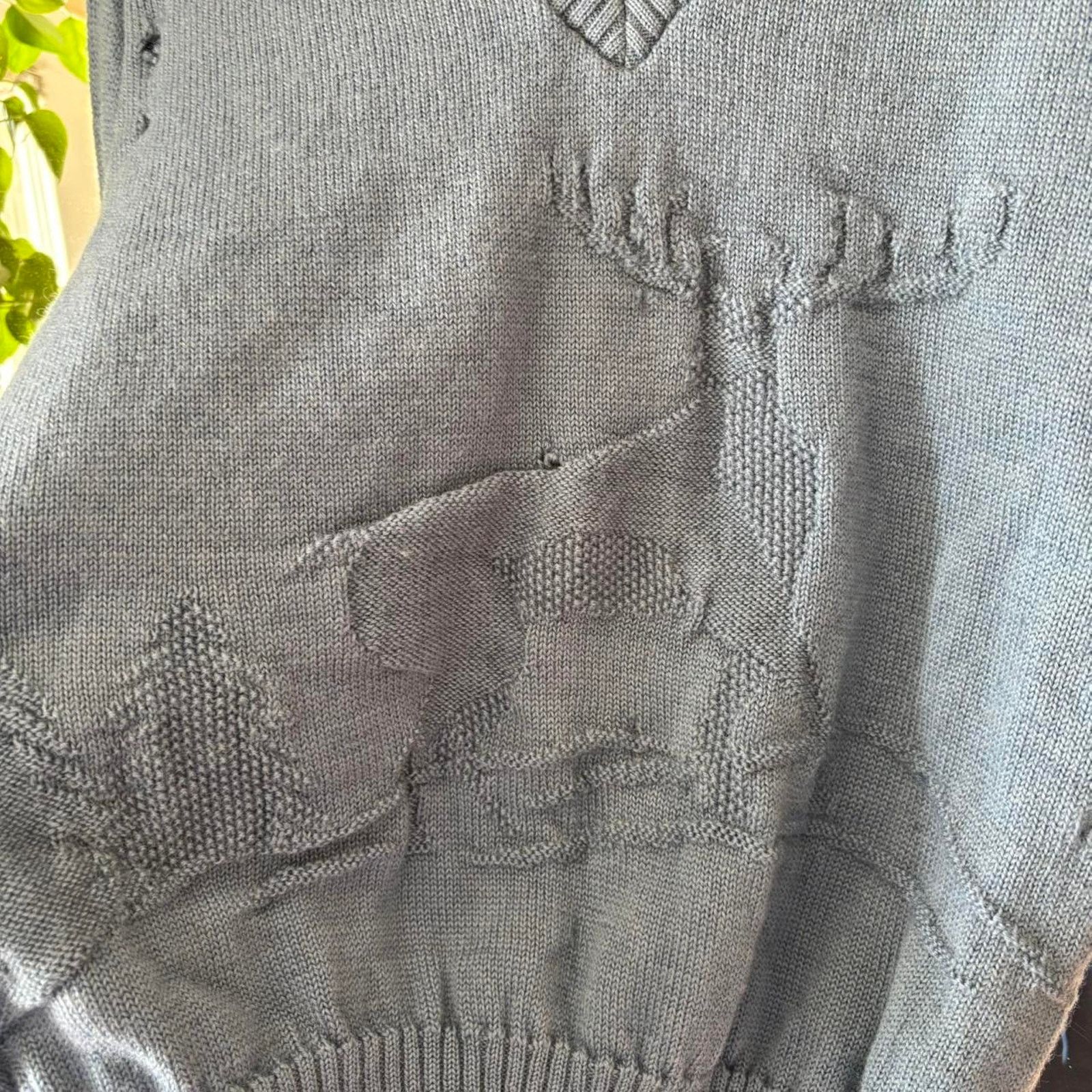 McGregor Vintage McGregor Sportswear Elk Knit V-Neck Sweater 38 70s Size S / US 4 / IT 40 - 4 Thumbnail