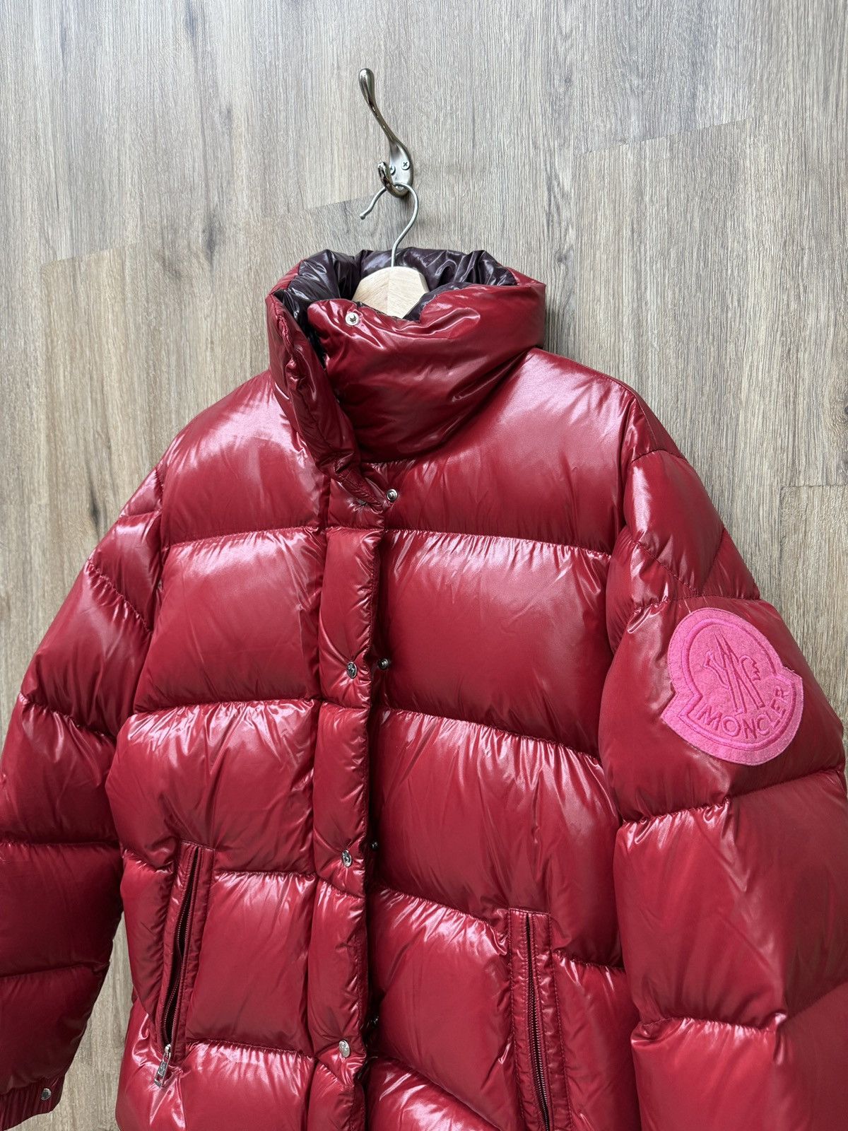 Moncler Moncler Burgandy Puffer Coat Size US M / EU 48-50 / 2 - 3 Thumbnail