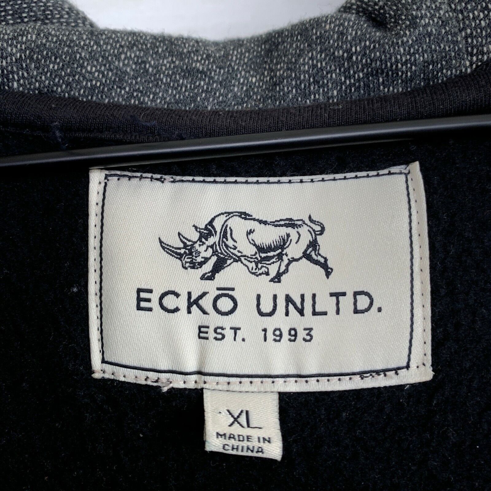 Ecko Unltd. Ecko Unltd Half Snap Button Sweatshirt Black Mens XL Size US XL / EU 56 / 4 - 7 Thumbnail