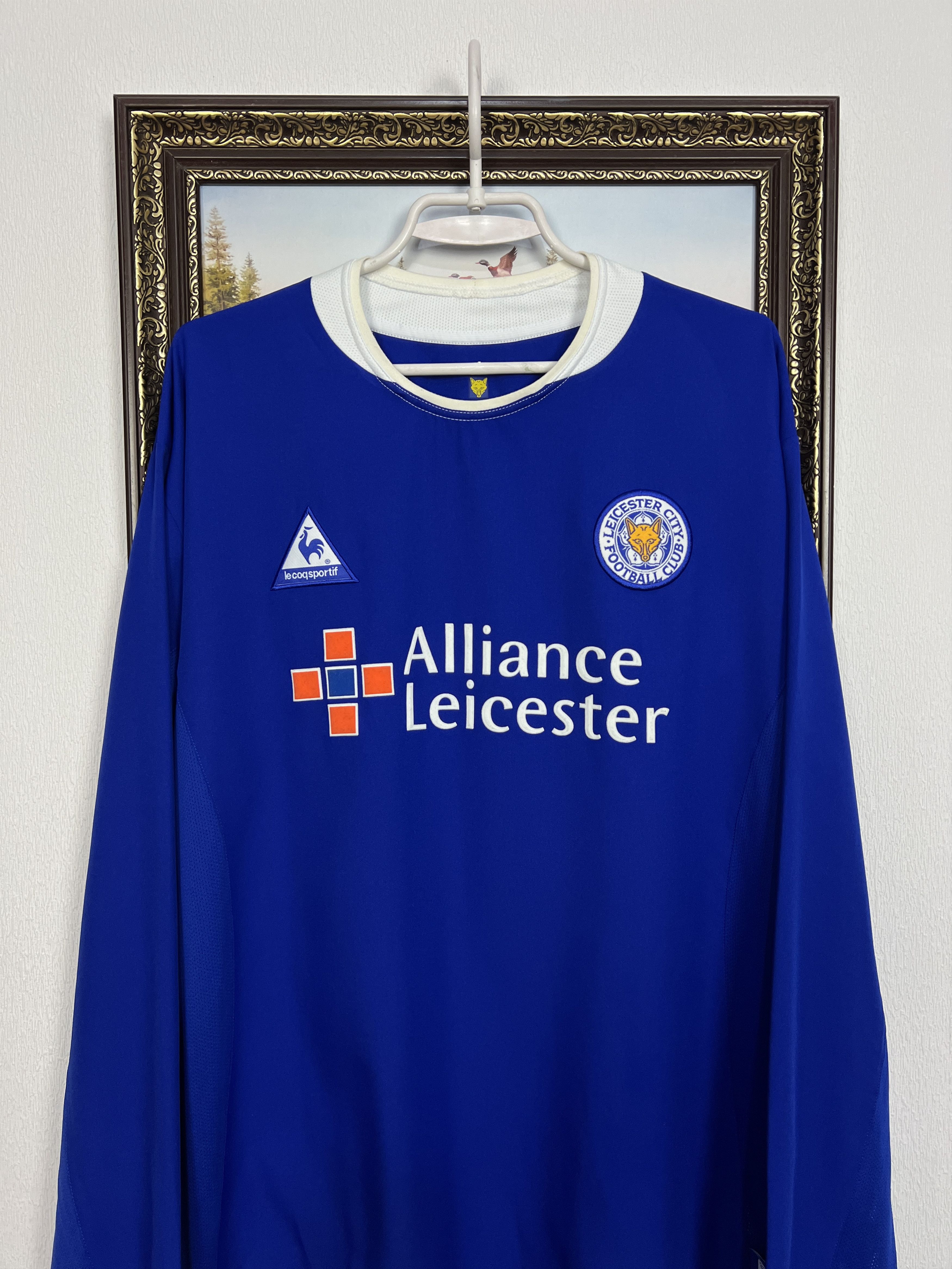 Le Coq Sportif Leicester City footbal shirt Soccer Long Sleeve Jersey Size US XXL / EU 58 / 5 - 2 Thumbnail