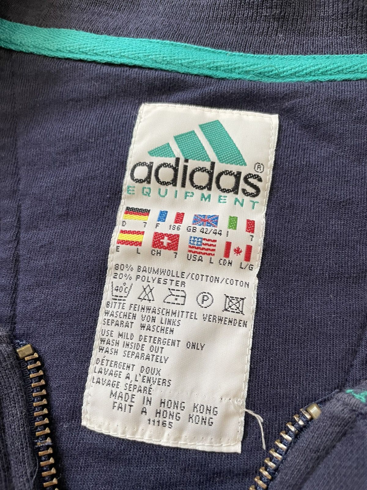 Adidas × Equipment × Vintage Adidas Equipment Vintage Half Zip Sweatshirt Men’s Size L Size US L / EU 52-54 / 3 - 4 Thumbnail