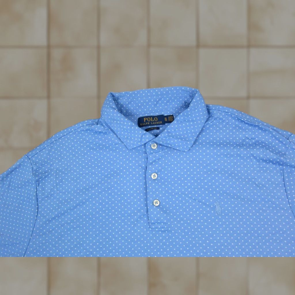 Polo Ralph Lauren Polo Ralph Lauren Polo Shirt XL Blue Polka Dot Golf Mens Polo Shirt XL Blue Polo Ralph Lauren Polo Shirt Polka Dot Golf Mens Size US XL / EU 56 / 4 - 1 Thumbnail