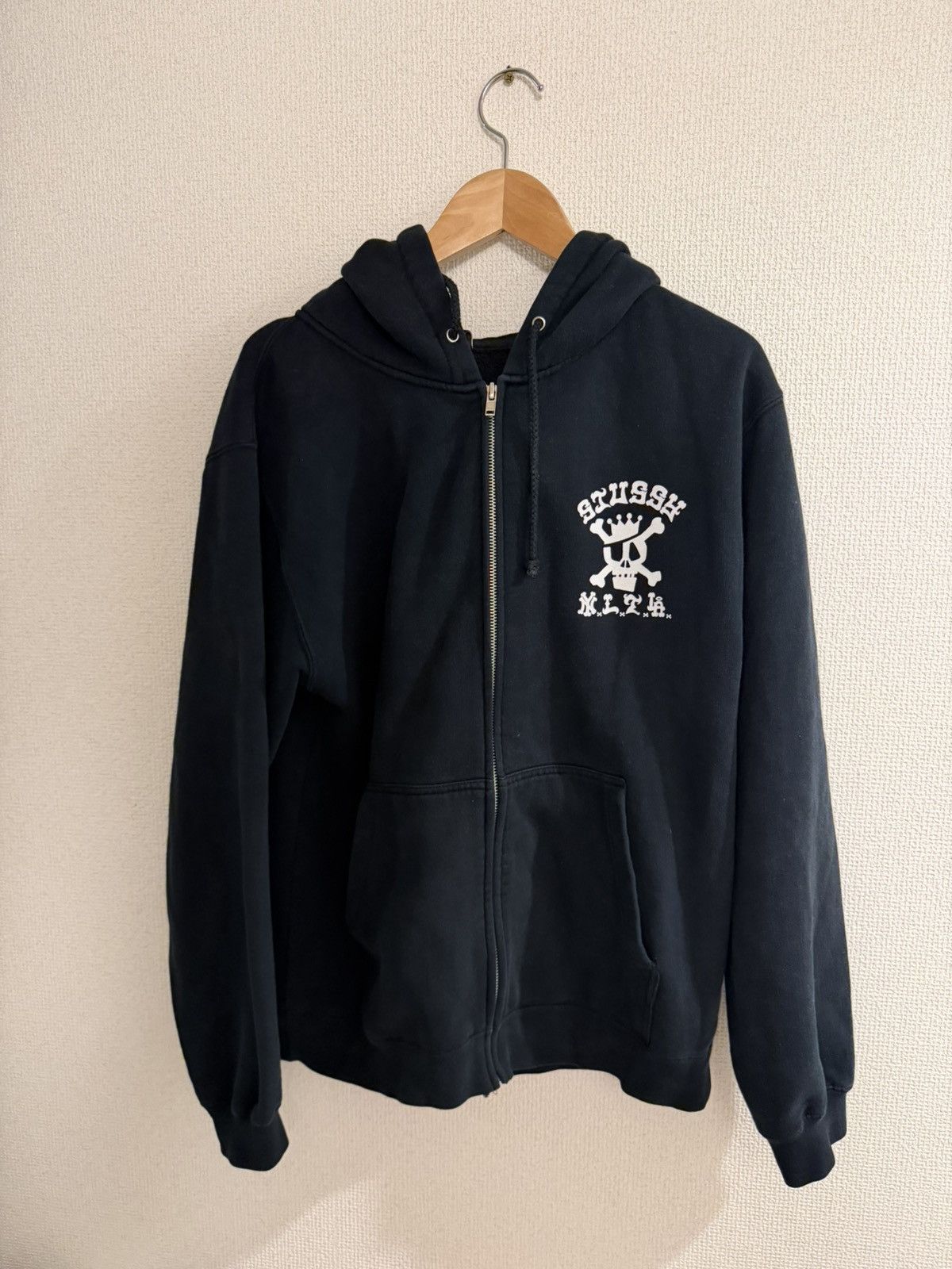 Stussy Stussy World Tour Black Zip Up Hoodie | Grailed