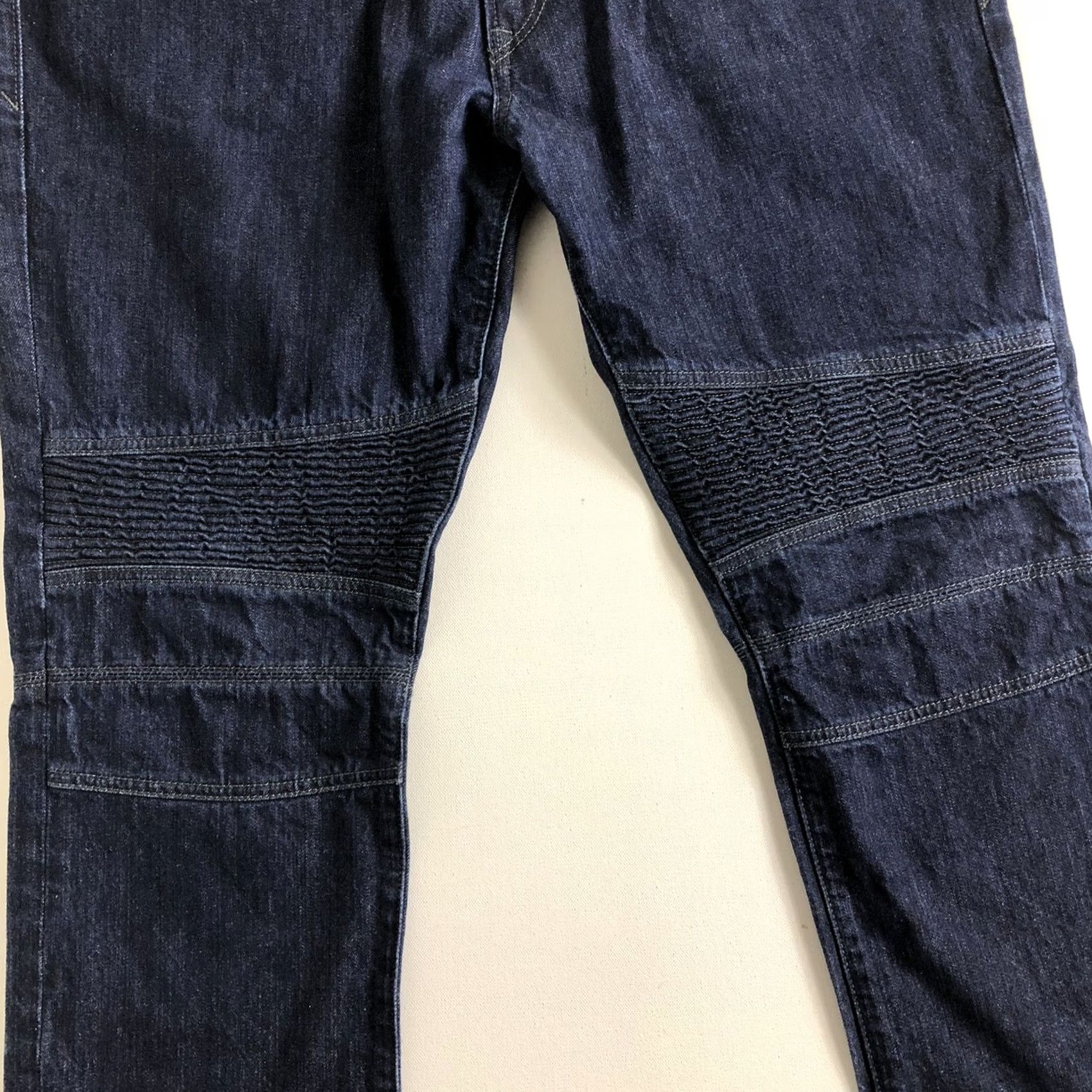 Express Express Jeans Slim Fit Skinny Leg Moto Denim 36x32 Blue Men’s Regular Stretch Pockets Zipper Logo Denim Size US 36 / EU 52 - 3 Thumbnail