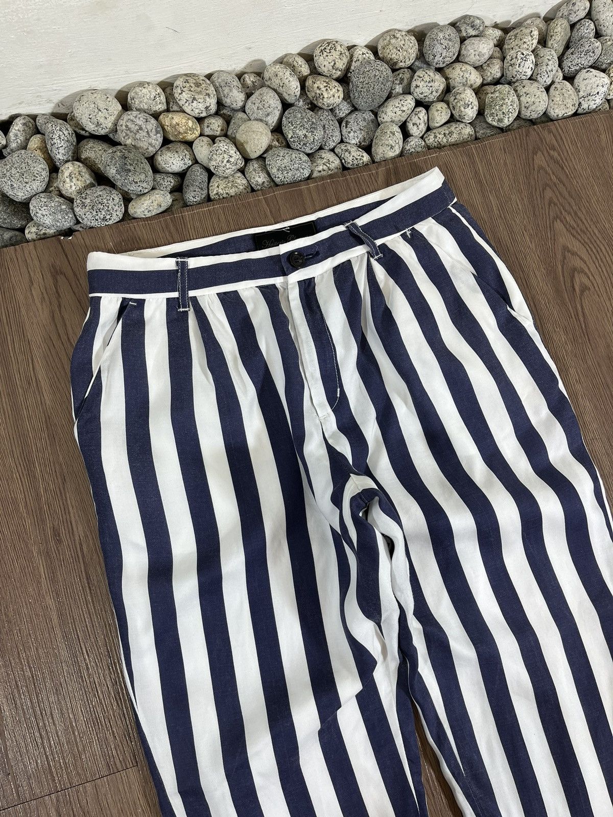 Hysteric Glamour Hysteric Glamour Blue/White Striped Pants Size US 28 / EU 44 - 7 Thumbnail