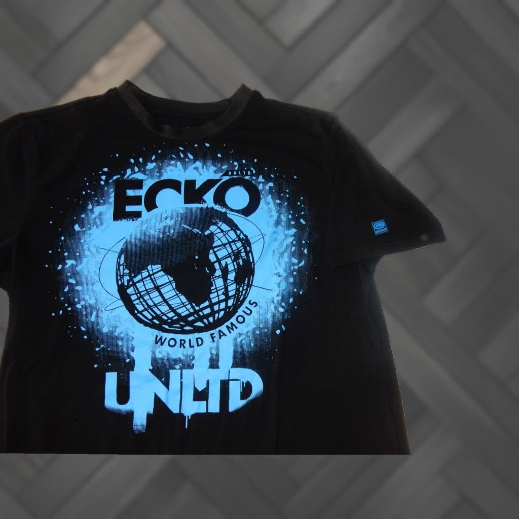Ecko Unltd. Ecko Unltd Mens Black Cotton Blend Short Sleeve T Shirt Size Medium Size US M / EU 48-50 / 2 - 1 Thumbnail