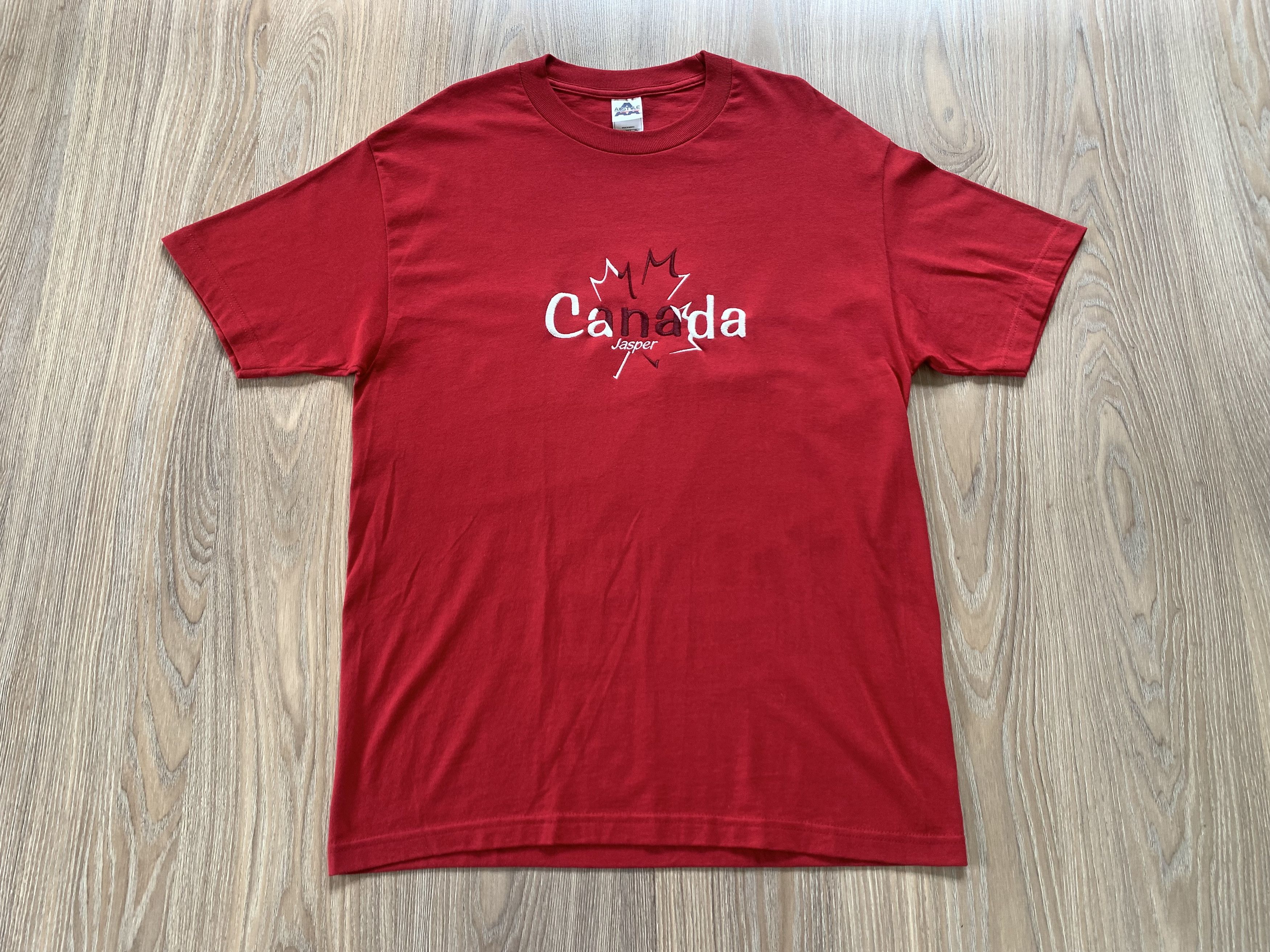 Alstyle Vintage Alstyle Canada Red Embroidered Maple Leaf T Shirt Size US L / EU 52-54 / 3 - 2 Thumbnail