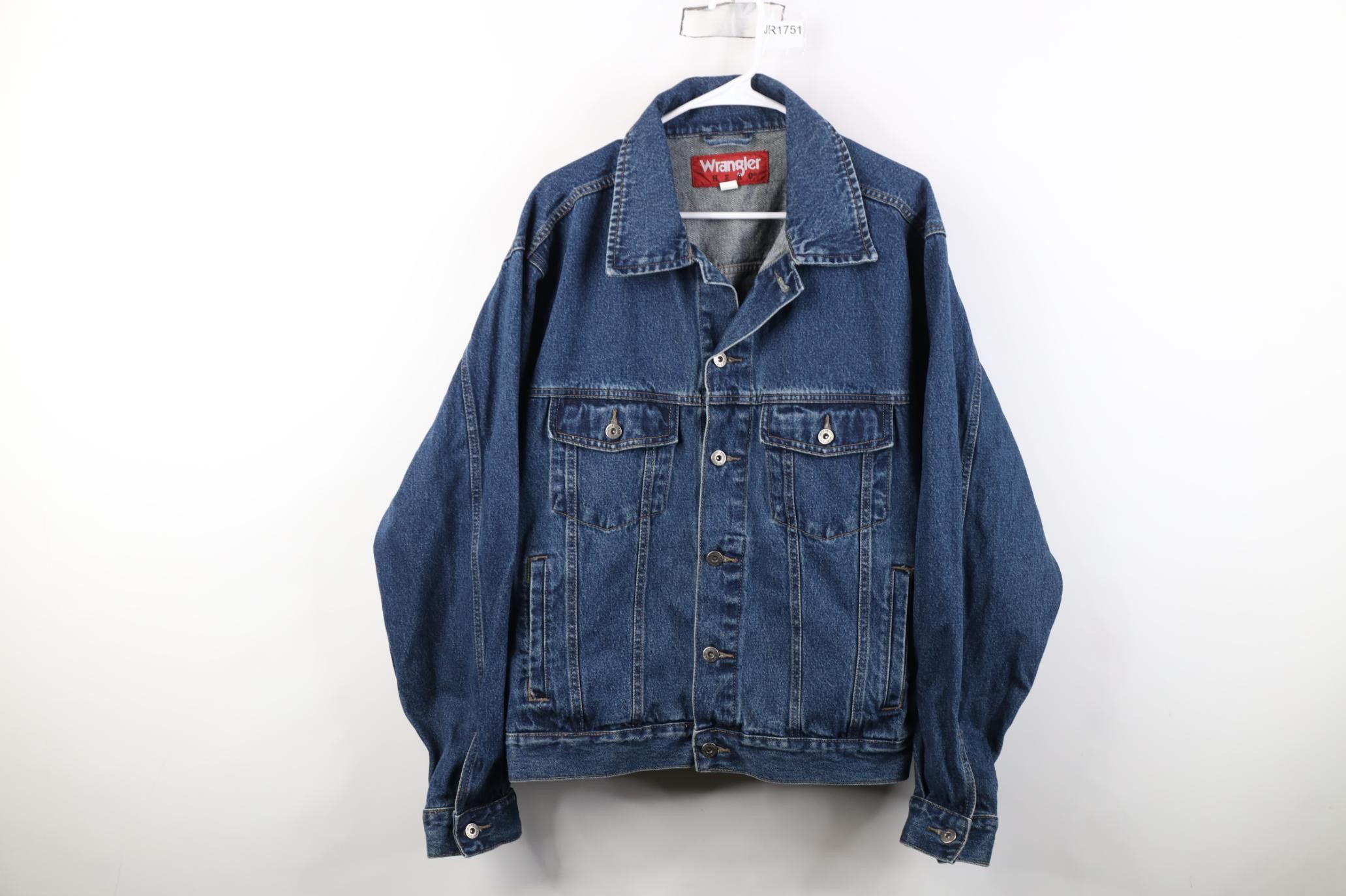 Wrangler Vintage 90s Y2K Wrangler Western Denim Jean Trucker Jacket Size US XL / EU 56 / 4 - 1 Thumbnail