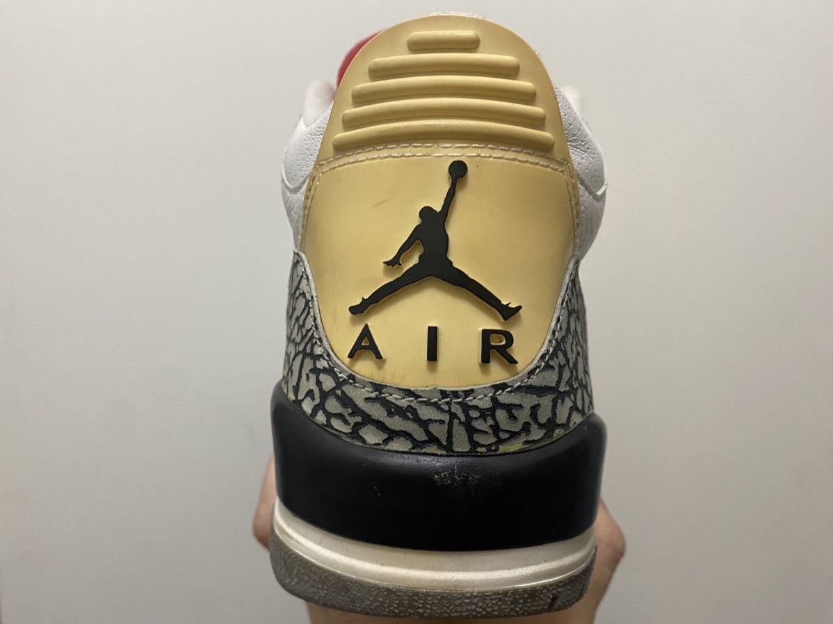 Jordan Brand × Nike × Vintage Nike Air Jordan 3 Retro 2003 White Cement Jumpman Size US 12 / EU 45 - 10 Thumbnail