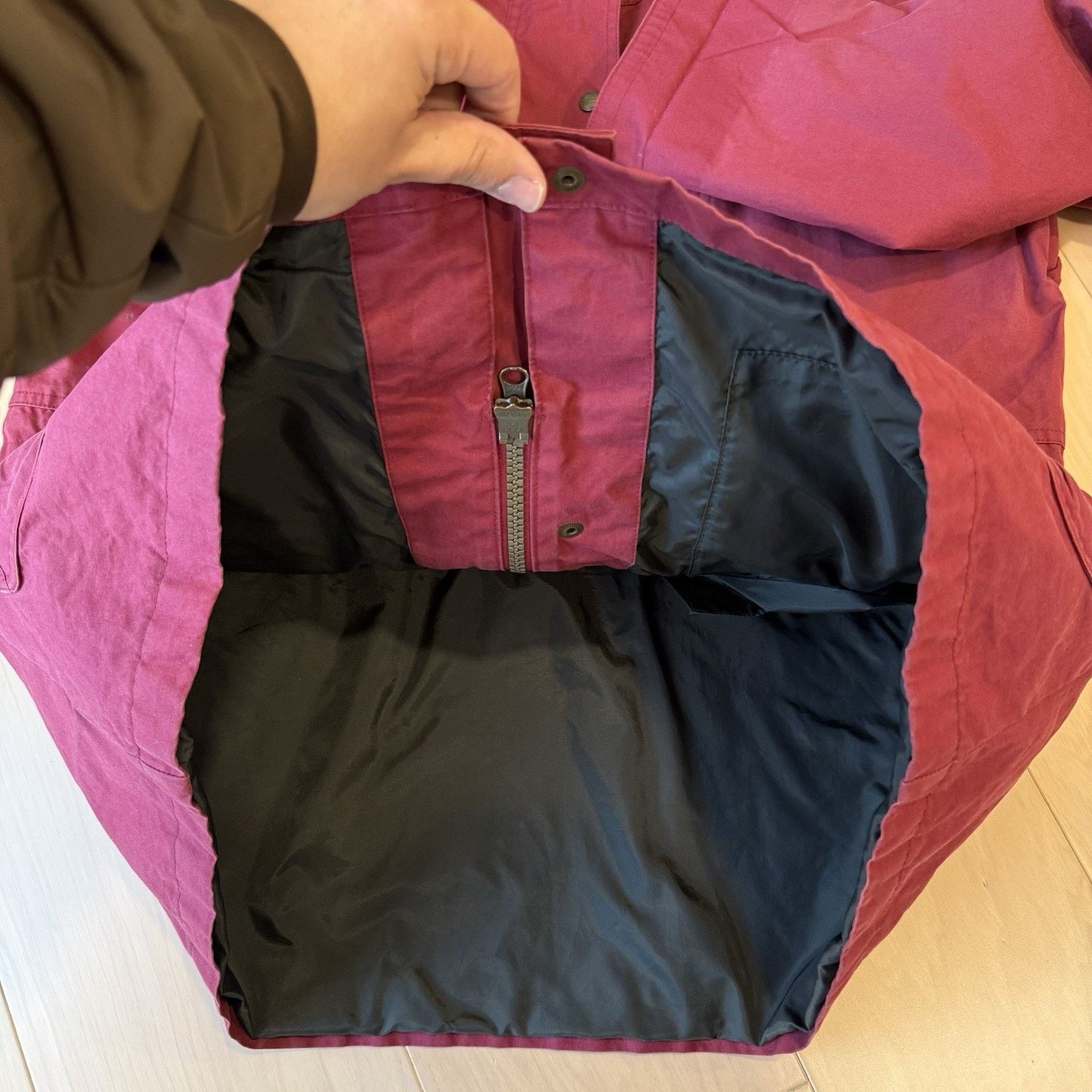 L.L. Bean LL Bean Chore Coat Women's Large Red Long Full Zip Heavy Size L / US 10 / IT 46 - 7 Thumbnail