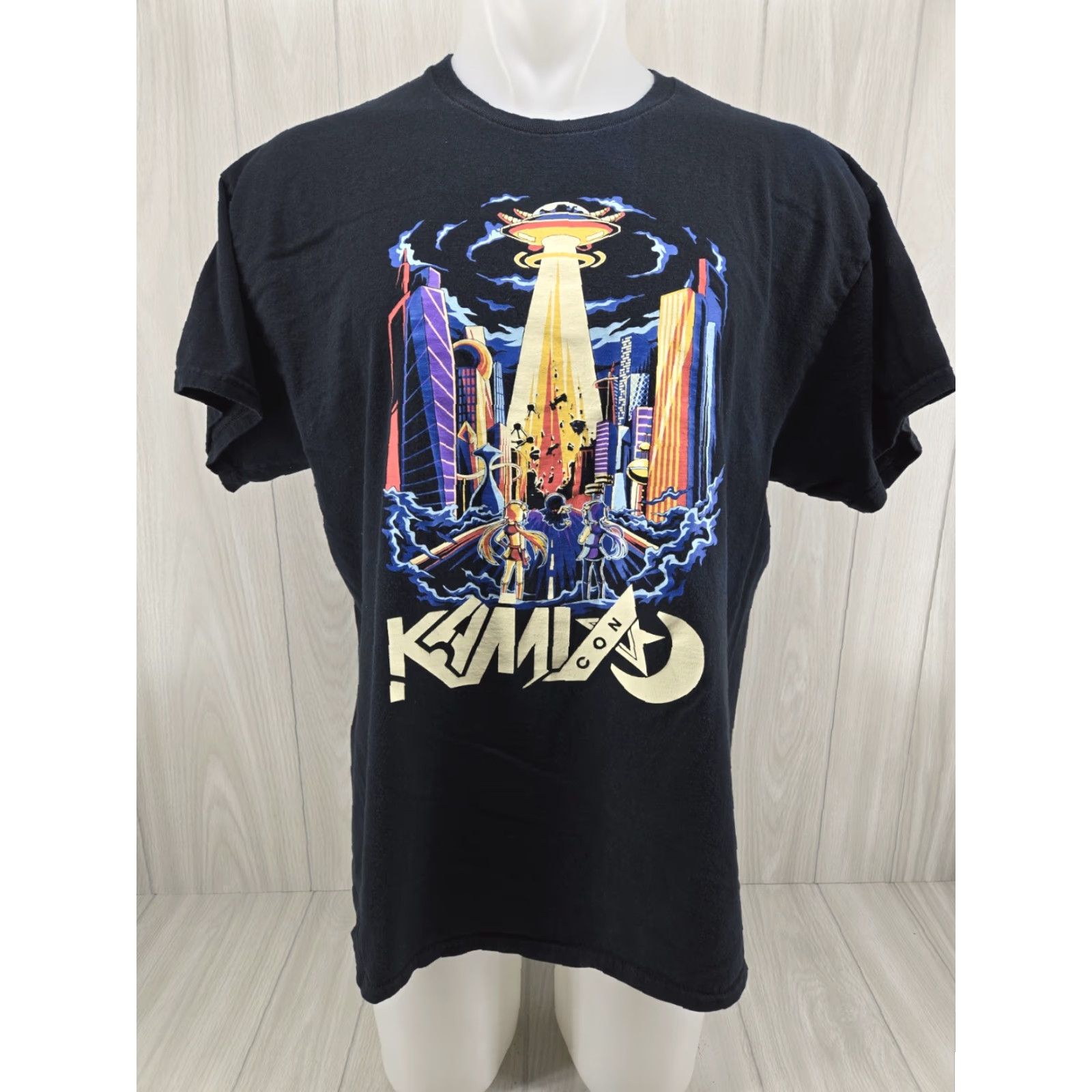 Gildan VINTAGE Kami Con Birmingham Alabama Anime Graphic T-Shirt XL Black Nike? Size US XL / EU 56 / 4 - 2 Thumbnail