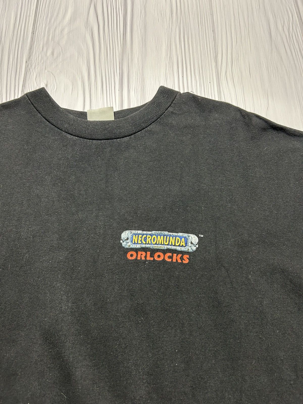 Vintage Rare Vintage 1995 Necromunda Orlocks T-Shirt Size US XL / EU 56 / 4 - 12 Thumbnail