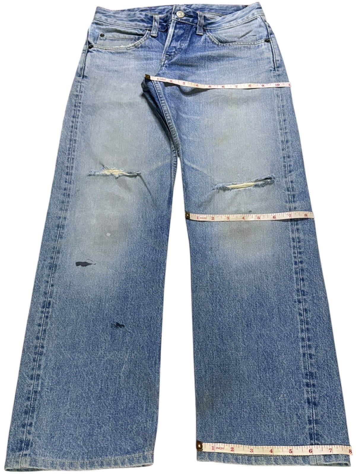 HOLLYWOOD RANCH MARKET Vintage Japanese HR Market Selvedge Mud Wash Loose Jeans Size US 28 / EU 44 - 14 Thumbnail
