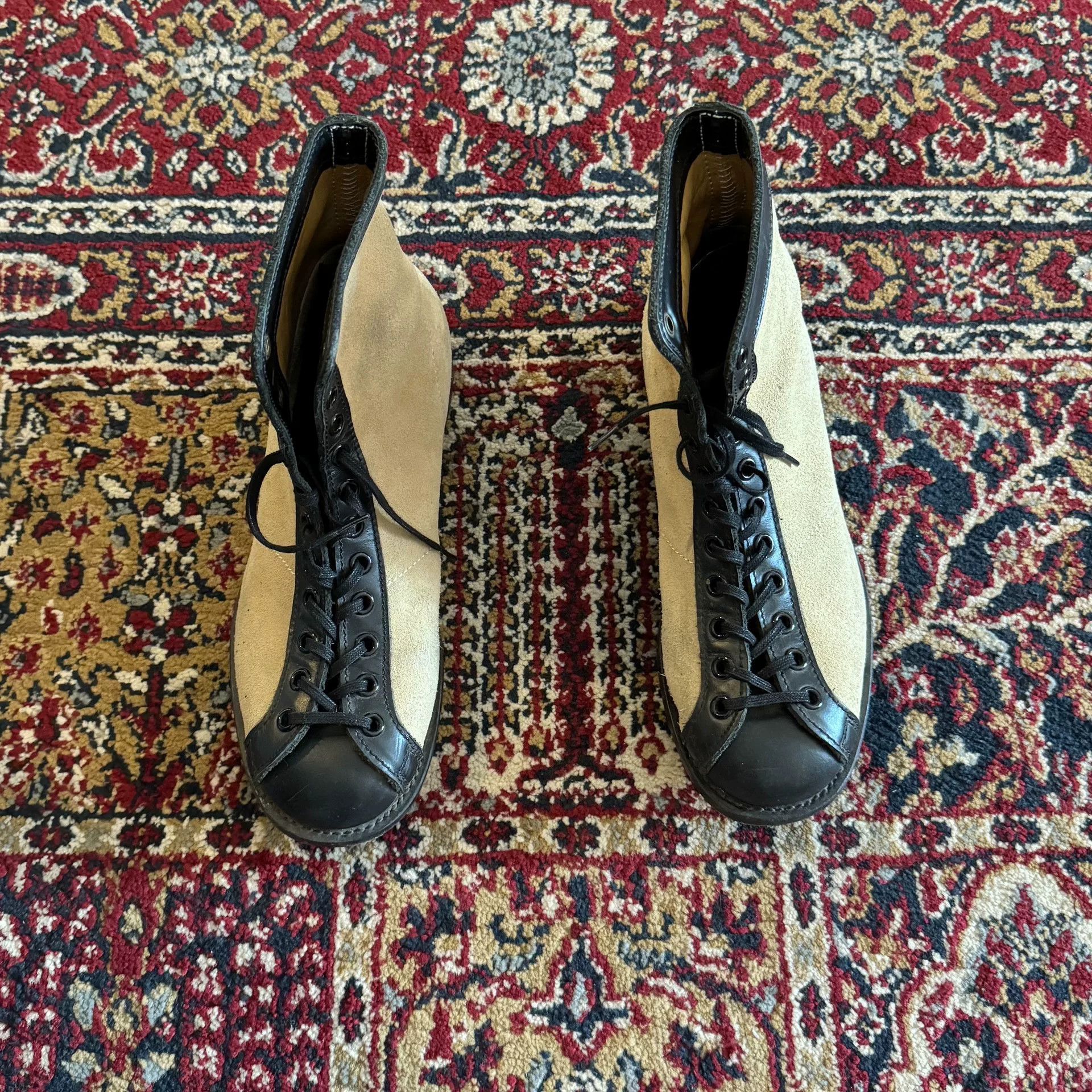 Vintage Goodyear Suede Retro Motorcycle Boots Size US 6 / IT 36 - 1 Thumbnail