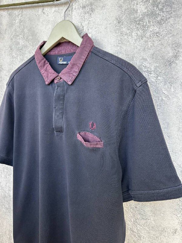 Fred Perry Fred Perry Polo Shirt Contrast Collar Pocket Pique Casual Size US XXL / EU 58 / 5 - 5 Thumbnail