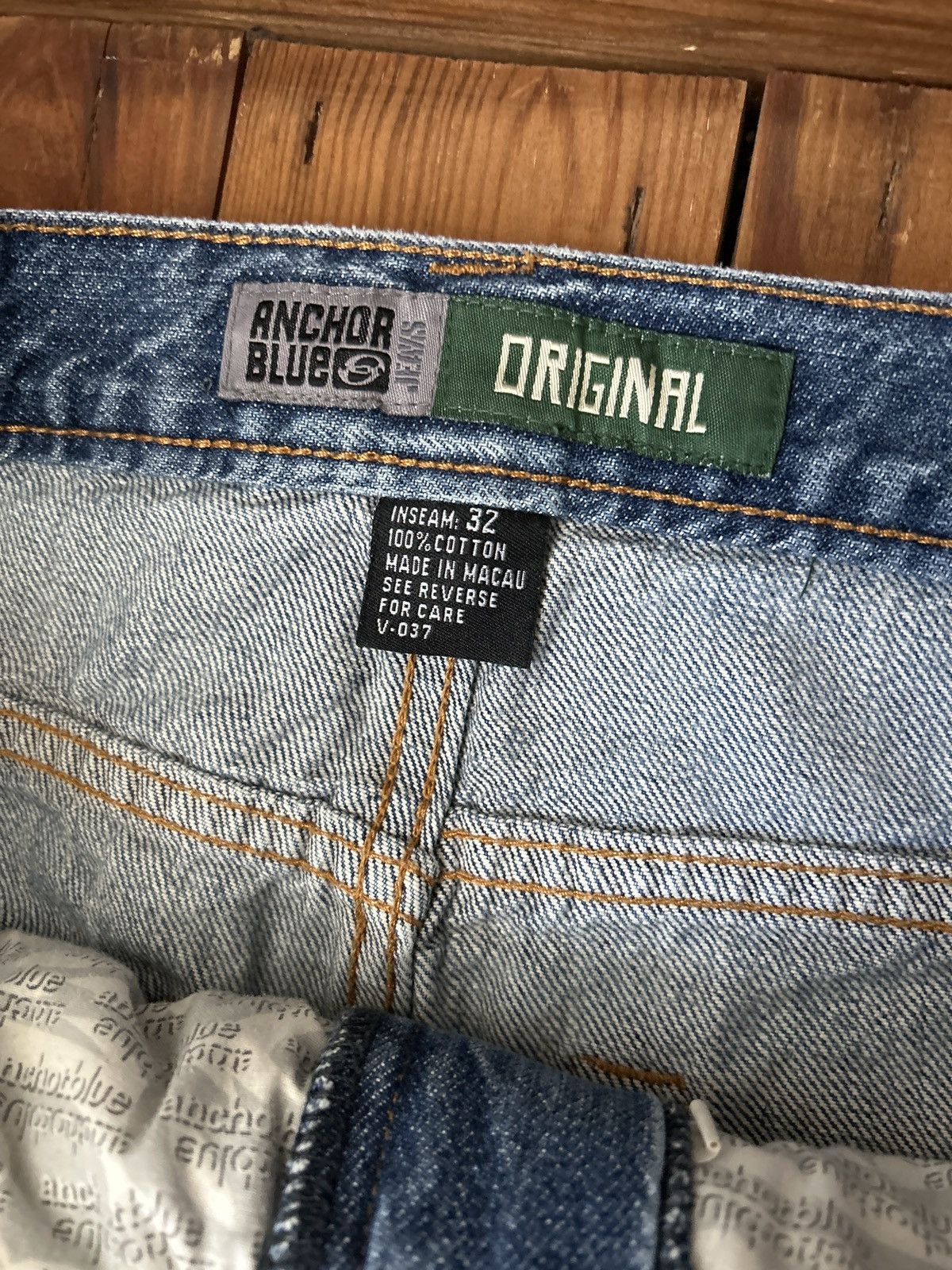 Anchor Blue × Vintage Vintage Y2K Anchor Blue Baggy Jeans Size US 34 / EU 50 - 2 Thumbnail