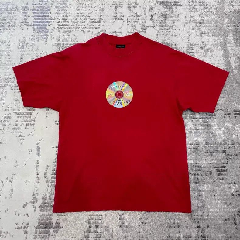 Balenciaga Balenciaga Letter Disc Printed Crewneck Short Sleeve T-Shi Size US XXS / EU 40 - 1 Thumbnail