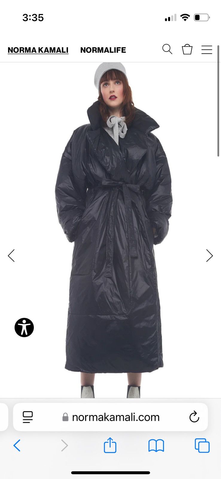 Norma Kamali Oversized sleeping bag coat with hood Size M / US 6-8 / IT 42-44 - 4 Thumbnail