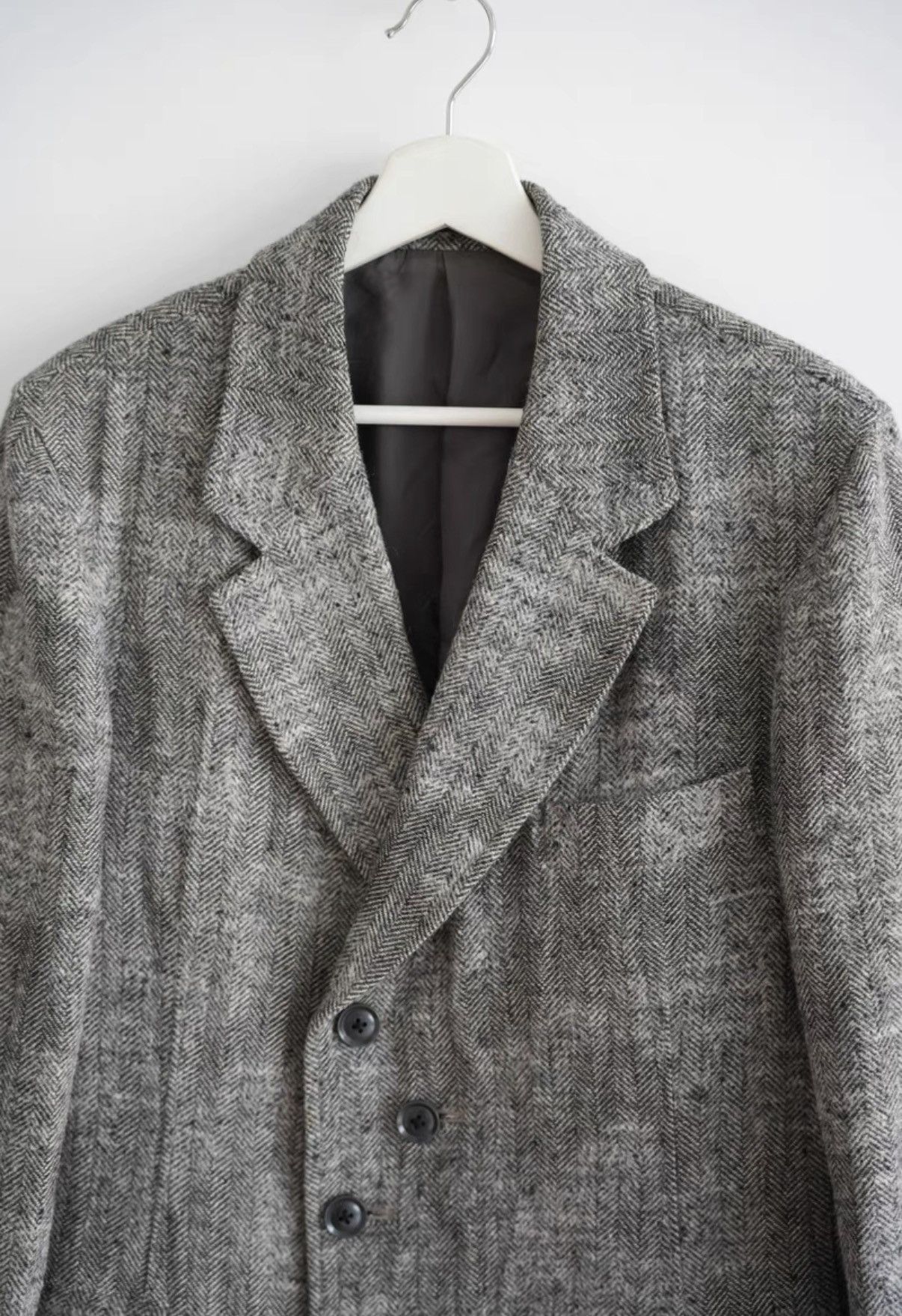 Yohji Yamamoto Yohji Yamamoto 11AW Chemical-Dyed Herringbone Suit Size US M / EU 48-50 / 2 - 5 Thumbnail