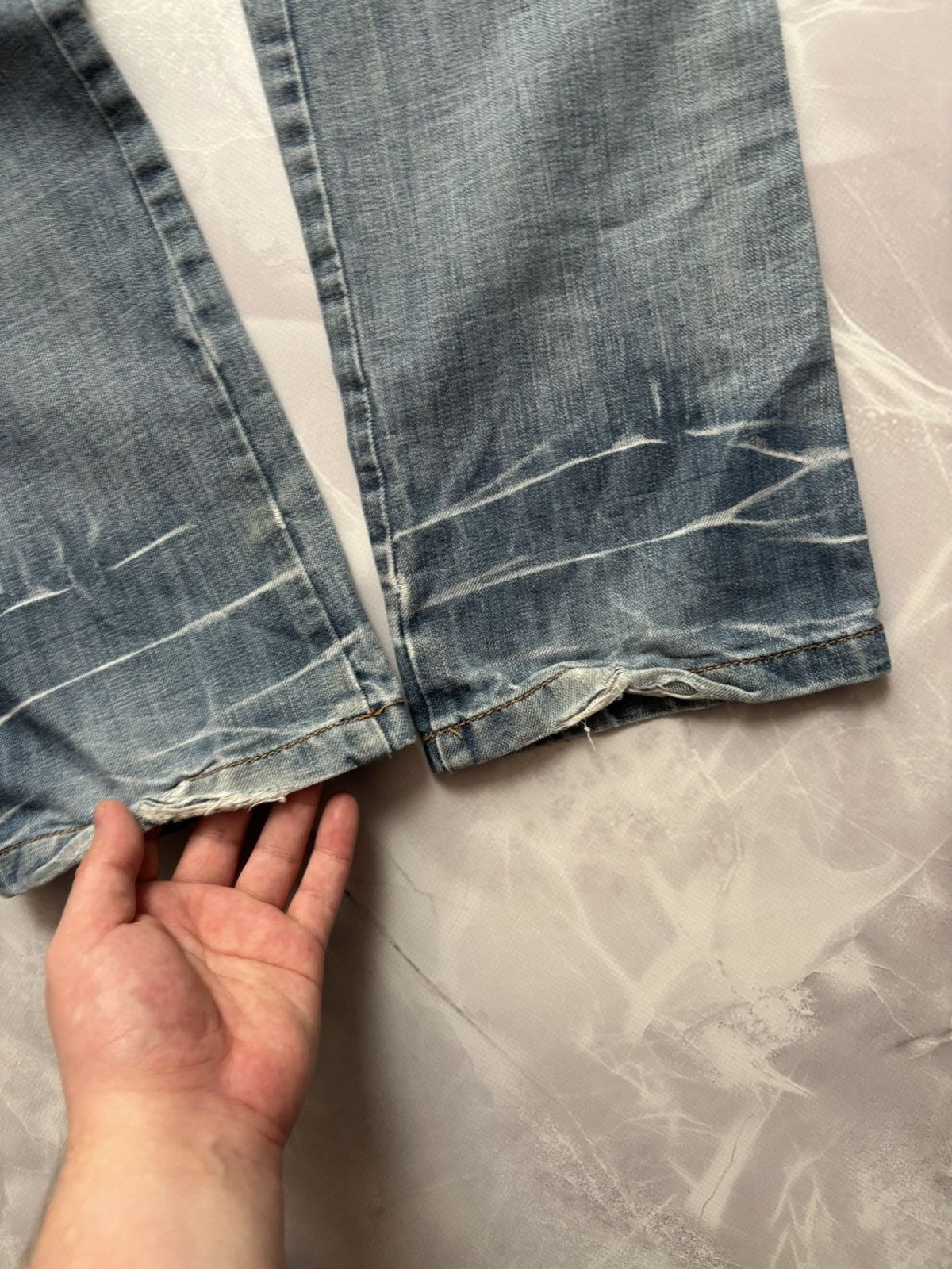 Japanese Brand Kosmo Lupo Japanese Style Denim Cargo Jeans Distressed Y2K Size US 32 / EU 48 - 12 Thumbnail