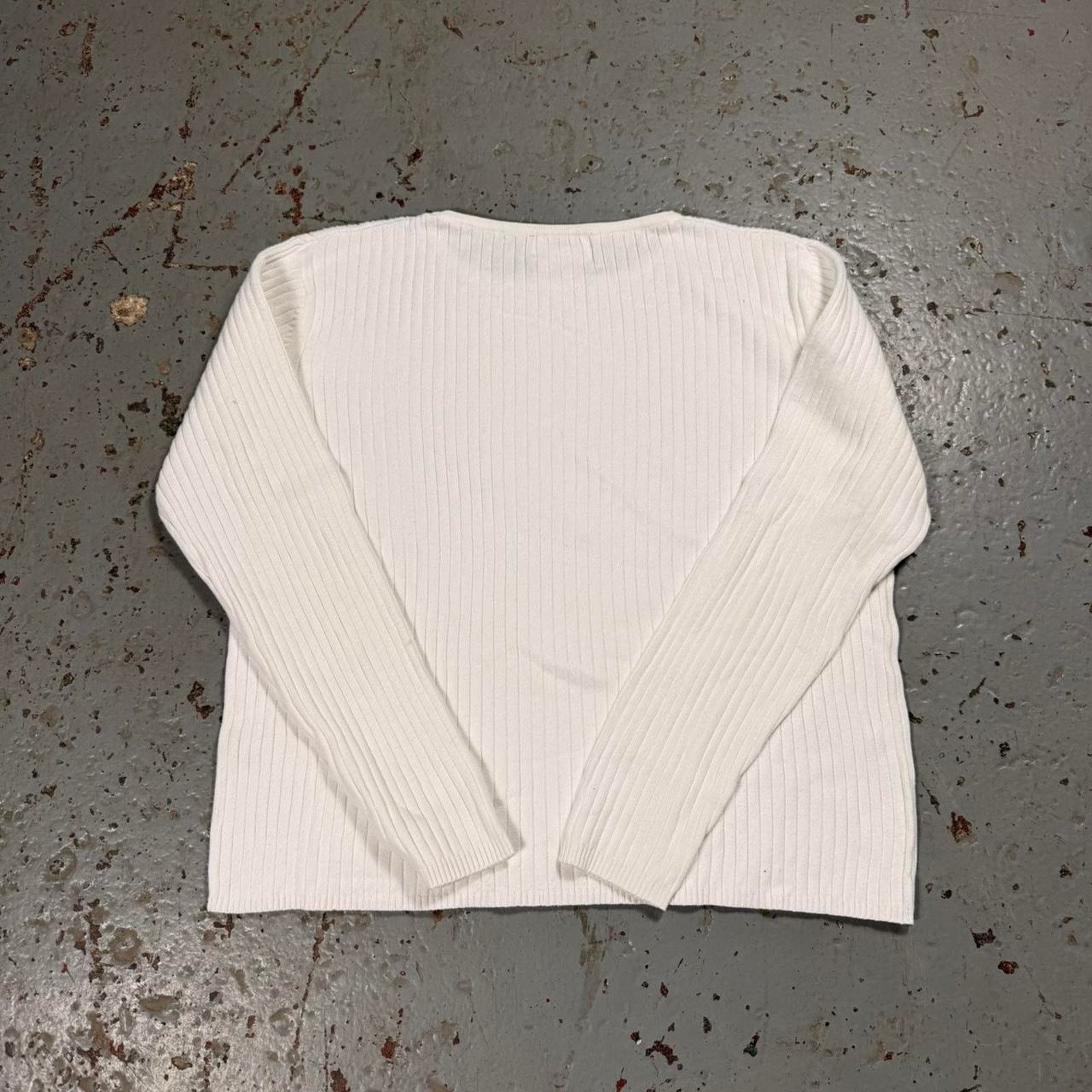 Jeremy Scott White jeremy scott ribbed Knit Sweater Size M / US 6-8 / IT 42-44 - 6 Thumbnail