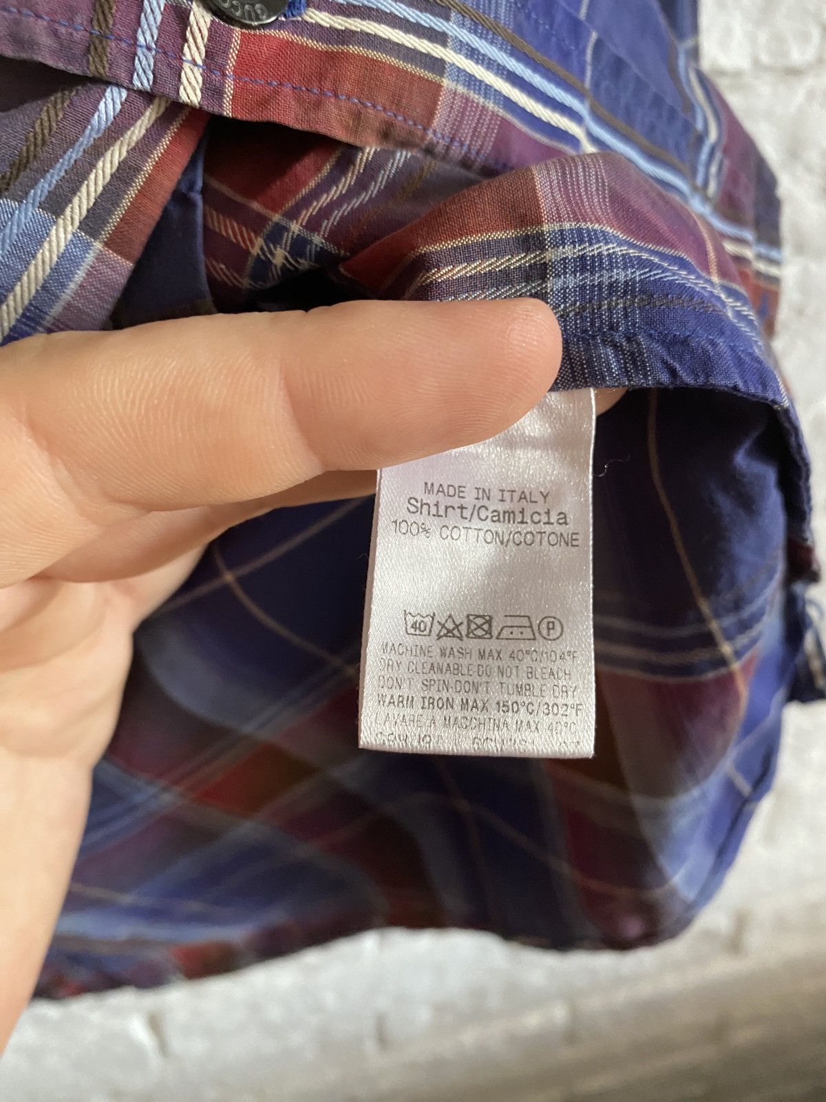 Gucci × Vintage Gucci Vintage Shirt Made In Italy Size US L / EU 52-54 / 3 - 6 Thumbnail