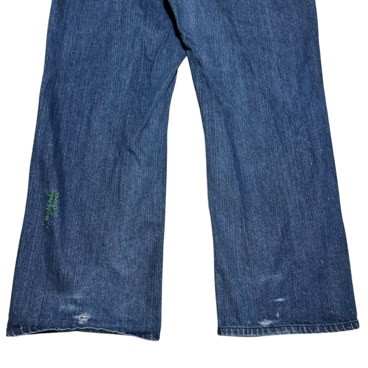 Akademiks Akademiks Baggy Green Embroidered Y2K Jeans Men’s 36x31.5 Size US 36 / EU 52 - 3 Thumbnail