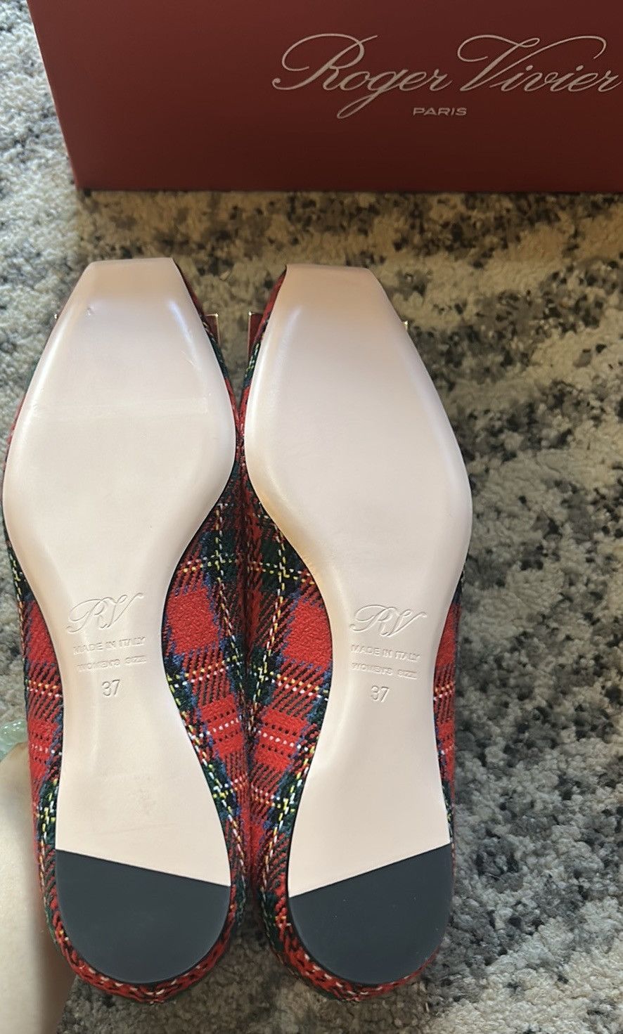 Roger Vivier Roger Vivier Red Green Trompette Piping Ball Loafer size 37 Size US 7 / IT 37 - 5 Thumbnail