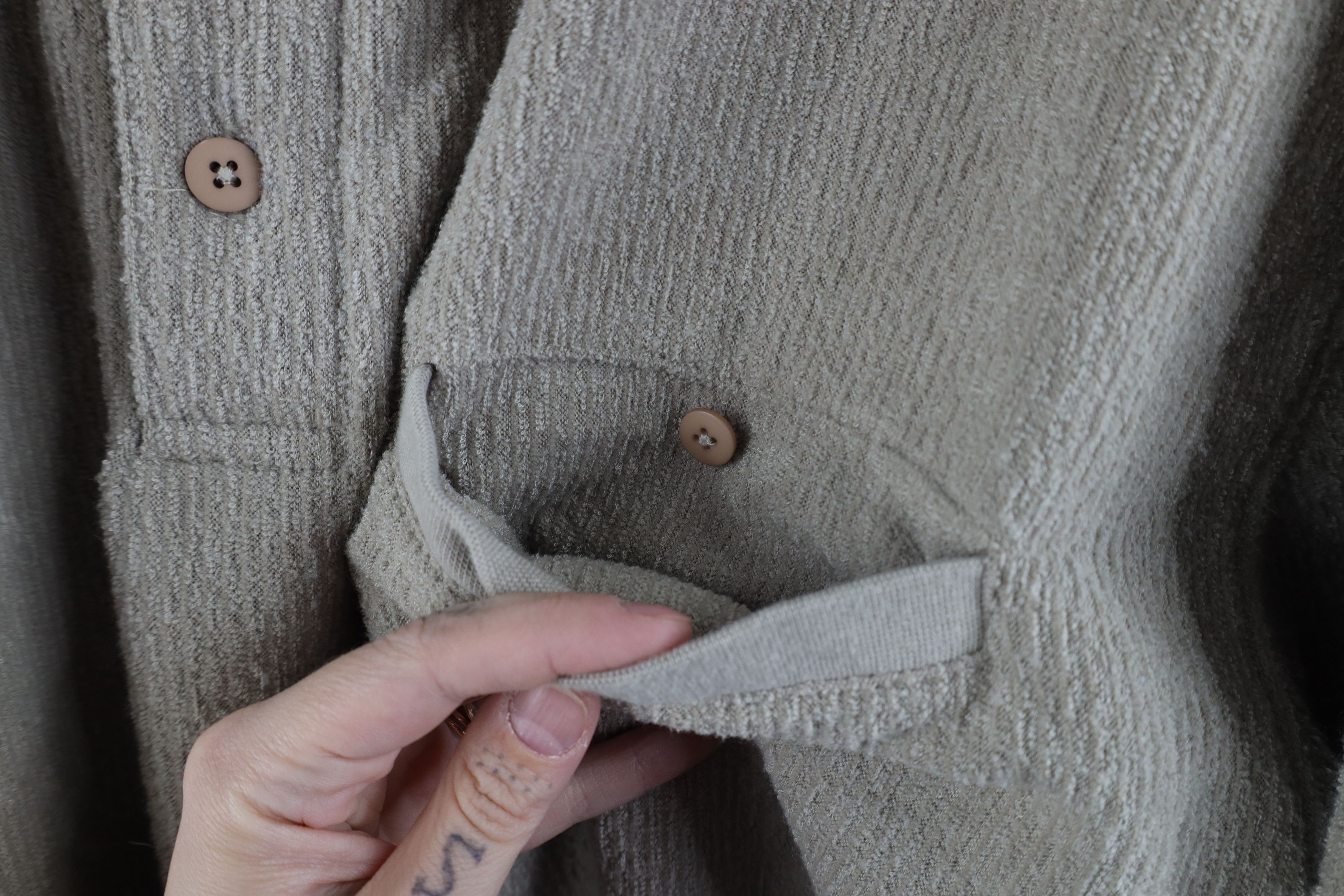 Vintage Vintage 90s Streetwear Terry Cloth Collared Sweatshirt Size US XL / EU 56 / 4 - 4 Thumbnail