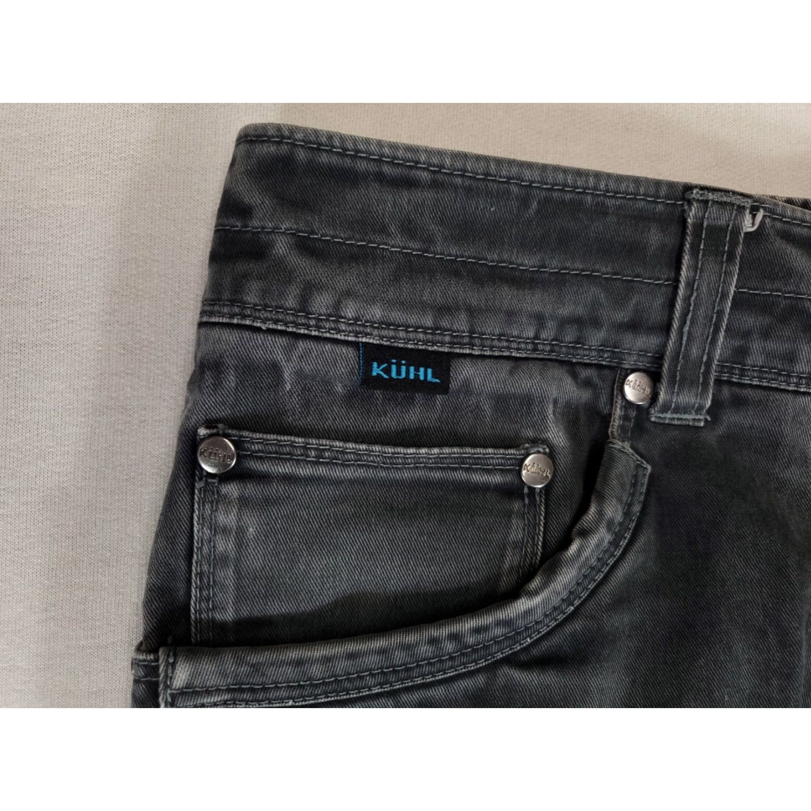 Vintage VINTAGE Kuhl Jeans Rydr Black Cotton Spandex Womens 16S 40/34 JeansWomen Straight Black 16S Size 38" / US 16 / IT 52 - 2 Thumbnail
