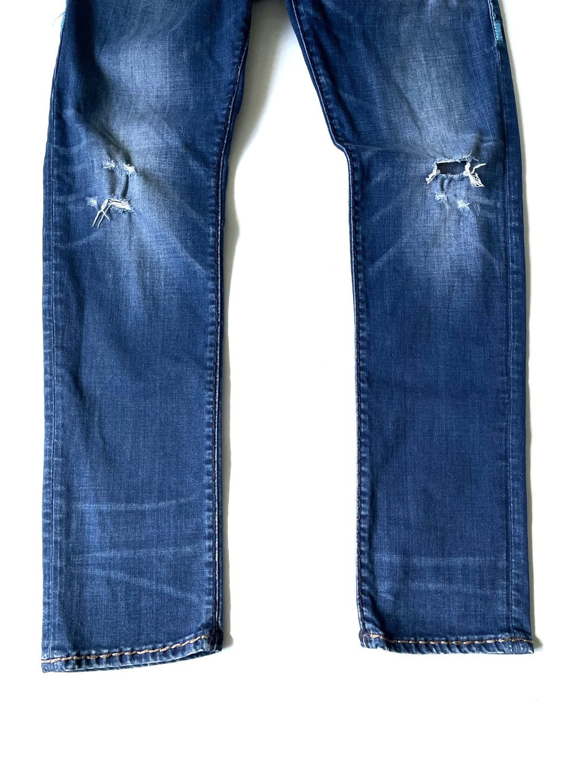 True Religion True Religion Men Blue Jeans Size 32 Super T Relaxed Skinny Size US 32 / EU 48 - 2 Thumbnail