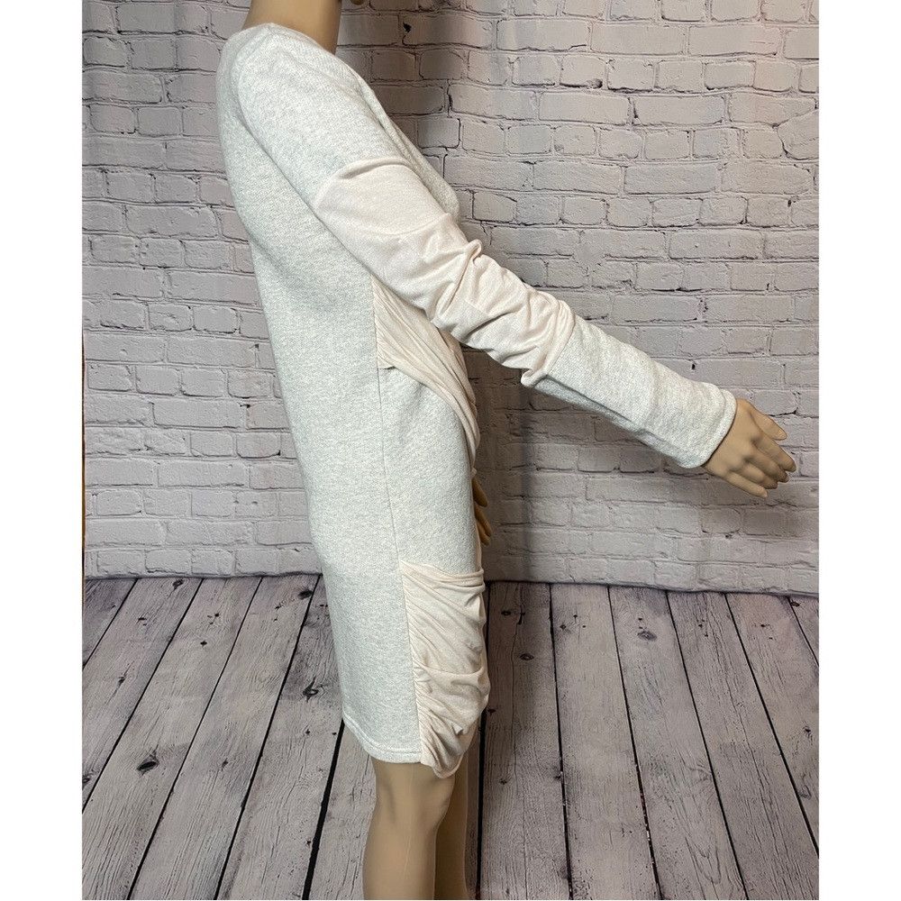 Other Pencey Standard Grey Pink Draped Long Sleeve Mini Dress Siz Size L / US 10 / IT 46 - 3 Thumbnail