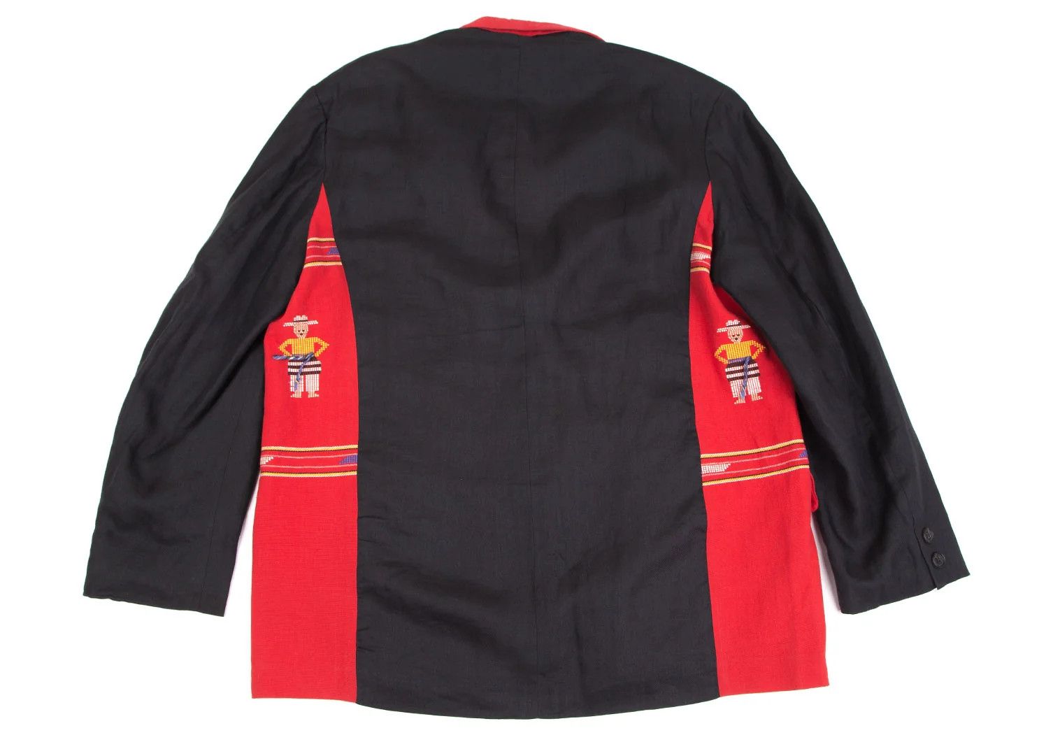 Yohji Yamamoto Yohji Yamamoto Bi-Color Jacket Red Black Size US M / EU 48-50 / 2 - 16 Thumbnail