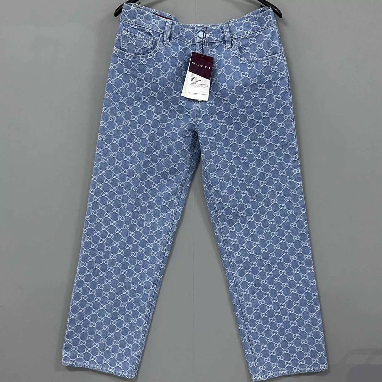 Gucci GUCCI all-over jacquard print women's 26 jeans Size 26" / US 2 / IT 38 - 3 Thumbnail