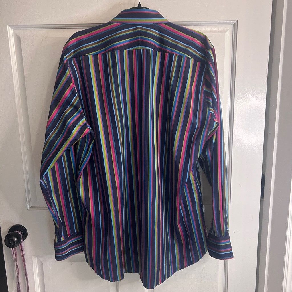 Duchamp Men's Duchamp Shirt, L, Multicolored striped Size US XL / EU 56 / 4 - 2 Thumbnail