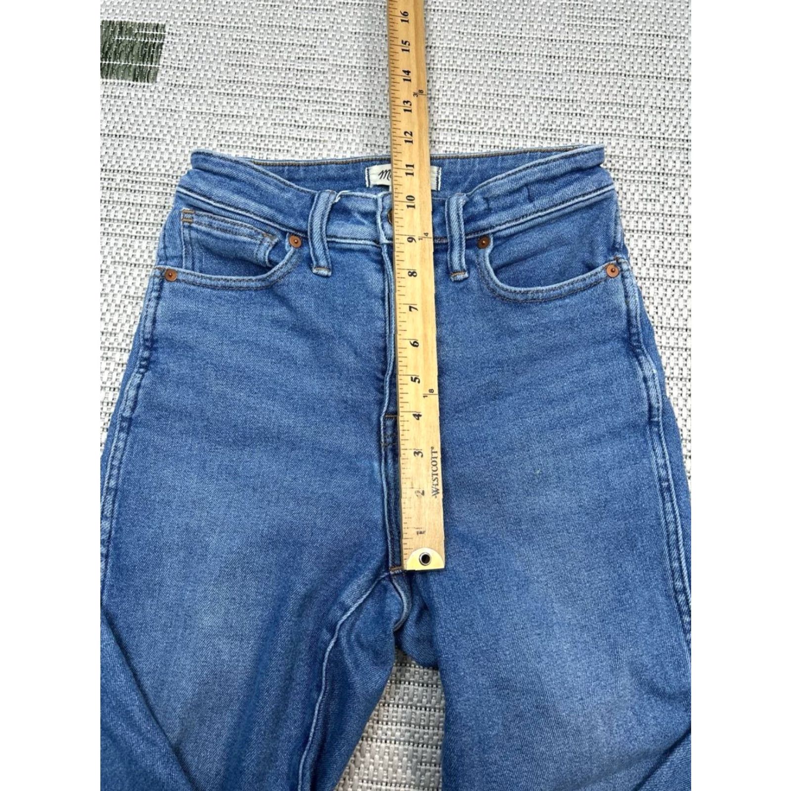 Madewell Madewell Curvy Stovepipe Jeans Women 26 Blue denim Cotton Stretch Straight 25x27 Jeans Size 26" / US 2 / IT 38 - 4 Thumbnail