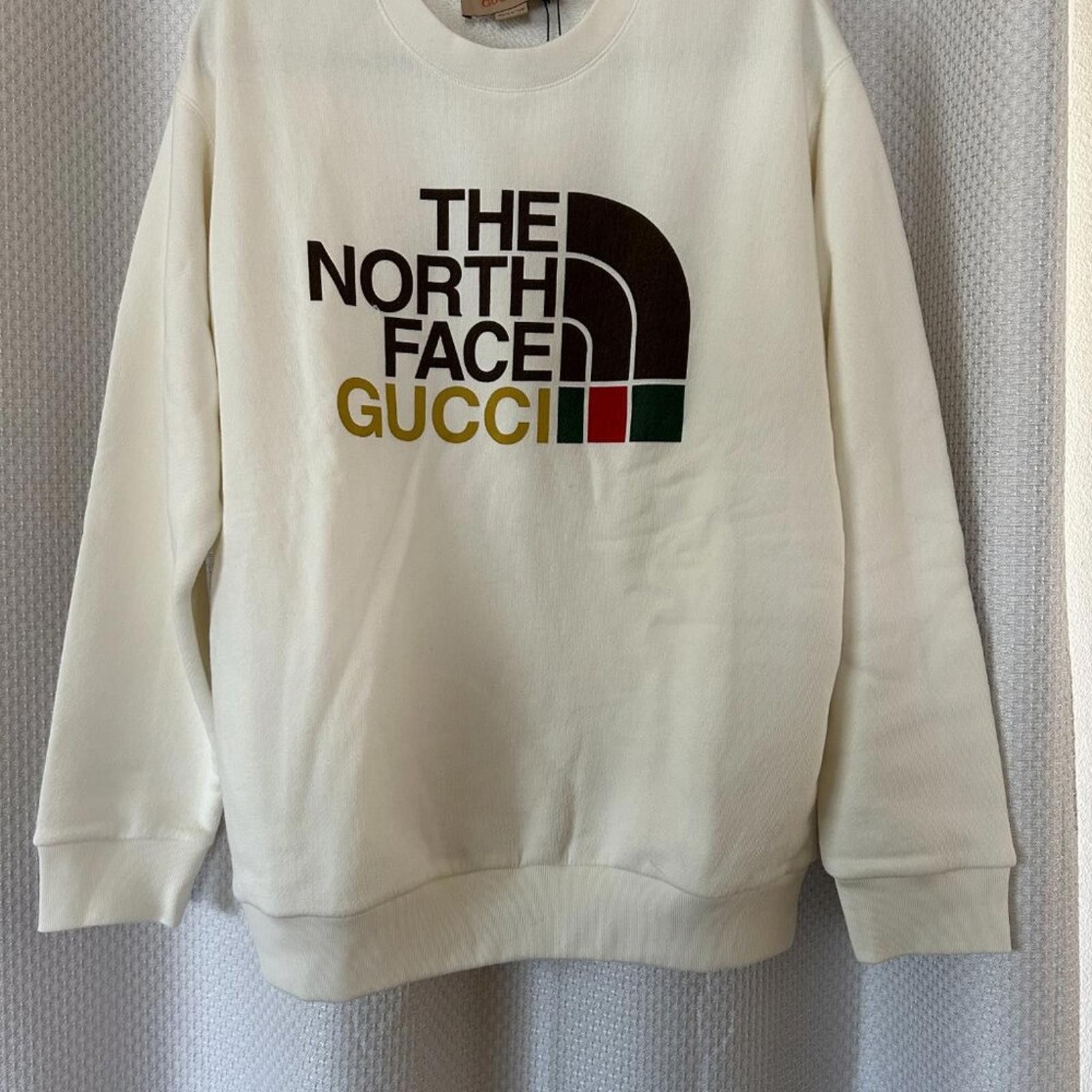 Other NWT Gucci x The North Face Sweatshirt White size S 617964 Size S / US 4 / IT 40 - 1 Thumbnail