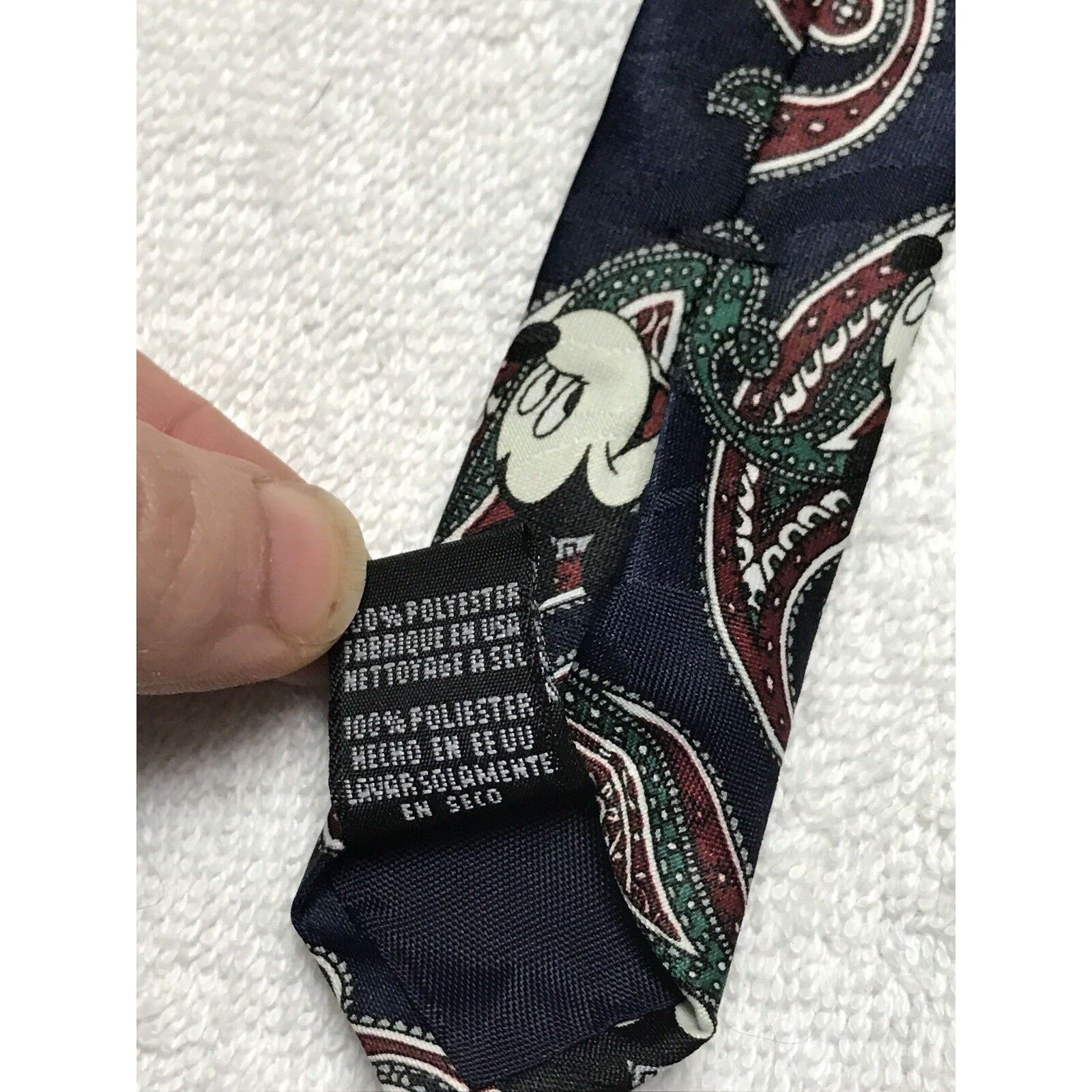 Disney Disney Mickey Unlimited Blue Paisley Mickey Mouse Necktie Size ONE SIZE - 7 Thumbnail